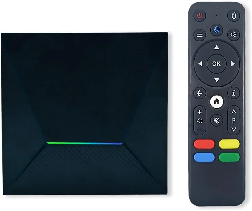 اندروید باکس 4K مدل 7SEVEN® با پردازنده چهارهسته‌ای Amlogic S905W2، رم 4 گیگابایت، حافظه داخلی 32 گیگابایت، وای‌فای 2.4G/5G، بلوتوث 5.0v، سیستم عامل اندروید 12 با پشتیبانی از ارتقاء OTA، خروجی 4K با سرعت 30 فریم بر ثانیه، ورودی اپتیکال برای اسپیکر 5.1 کاناله و دستگاه ذخیره‌سازی خارجی