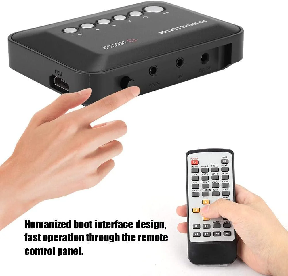 پخش کننده رسانه HDMI، پخش کننده تبلیغاتی صوتی و تصویری مینی 1080P HDMI با پشتیبانی از USB، کارت SD، دیسک U، دستگاه های پخش رسانه با کنترل از راه دور (UK) پخش کننده رسانه HDMI، پخش کننده تبلیغاتی صوتی و تصویری مینی 1080P HDMI با پشتیبانی از USB، کارت SD، دیسک U، دستگاه های پخش رسانه با کنترل از راه دور (UK)