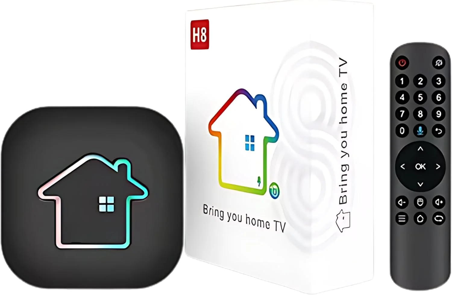 باکس تلویزیون 2025 H8 برزیل - نسخه جدید - کنترل از راه دور صوتی - 2 گیگابایت رم + 16 گیگابایت رام - 4K Ultra HD - وای فای دو بانده (2.4/5 گیگاهرتز) - بلوتوث 5.0 - پشتیبانی از الکسا