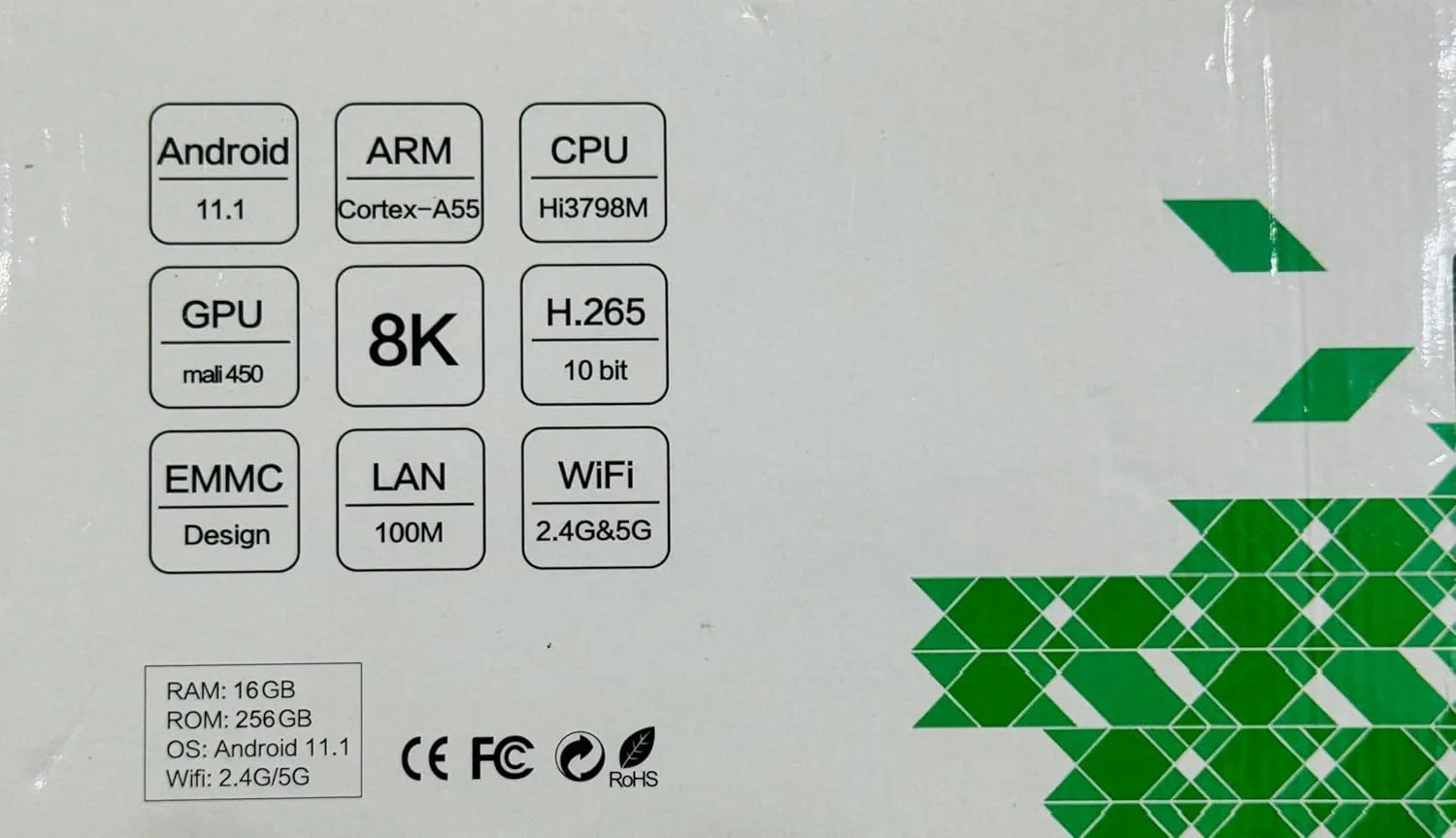 اندروید باکس MT SK مدل Tv Box 2025 5G با کیفیت 8K UHD، اندروید 11، رم 16 گیگابایت و حافظه داخلی 256 گیگابایت، مناسب جام جهانی