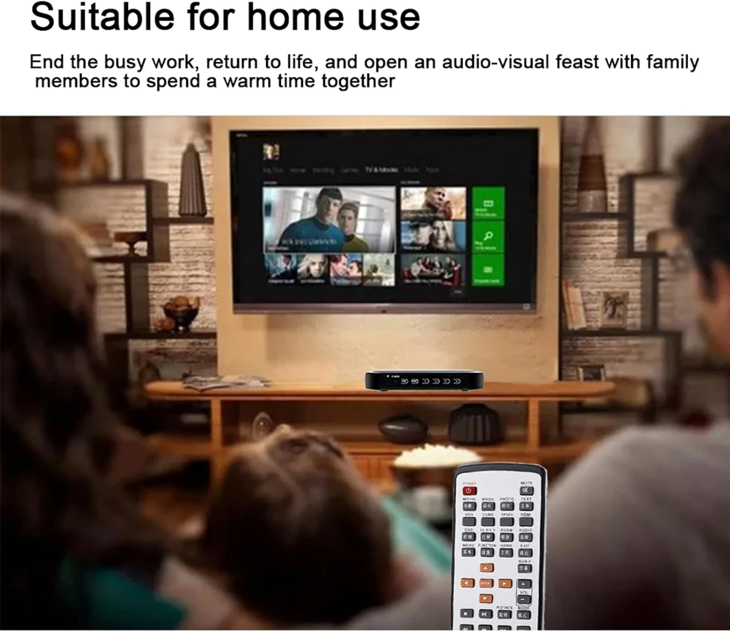 پخش کننده ویدئو رسانه ای HD 1080P - پورت VGA HD USB AV MMC/SD با کنترل از راه دور - پخش انتخابی و حافظه خودکار