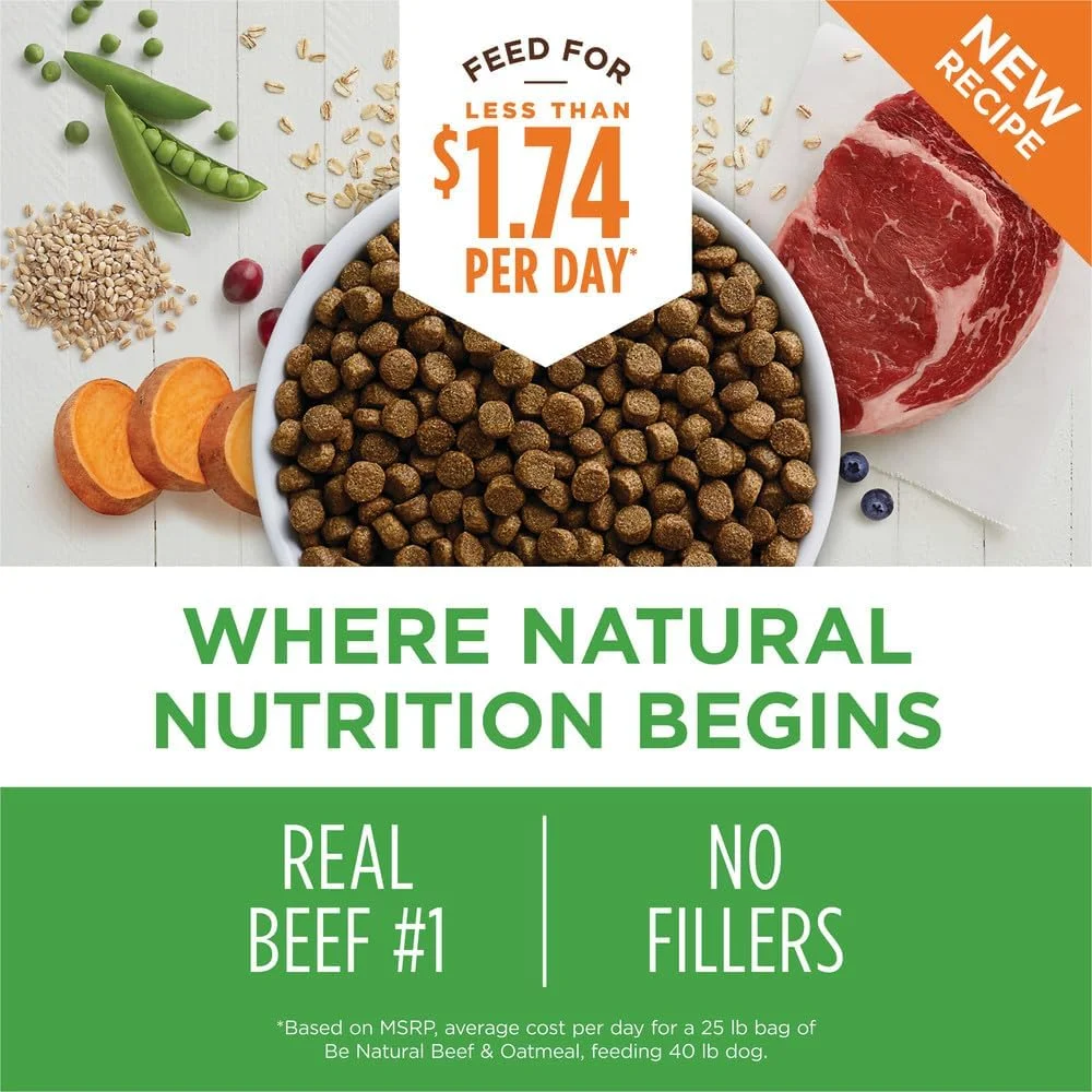 غذای خشک سگ با طعم گوشت گاو و جو اینستینکت بی نچرال - 25 پوند