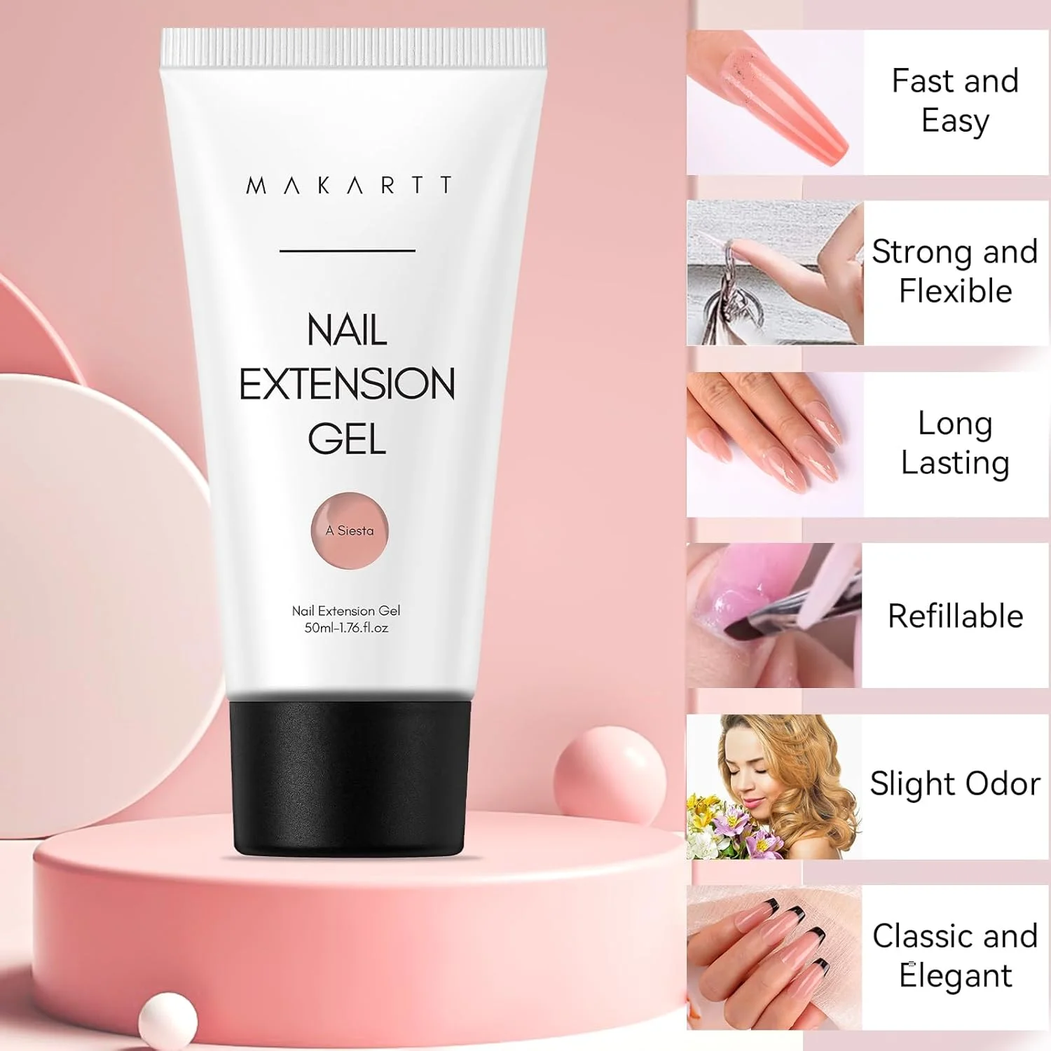 ژل پلی ناخن Makartt، ژل سازنده 50 میلی لیتری رنگ طبیعی برای اکستنشن ناخن، رنگ ژل مناسب تمام فصول برای قالب گیری سه بعدی، تقویت کننده ناخن ژلی - لوازم بادوام برای کیفیت سالن DIY - یک چرت ژل پلی ناخن Makartt، ژل سازنده 50 میلی لیتری رنگ طبیعی برای اکستنشن ناخن، رنگ ژل مناسب تمام فصول برای قالب گیری سه بعدی، تقویت کننده ناخن ژلی - لوازم بادوام برای کیفیت سالن DIY - یک چرت