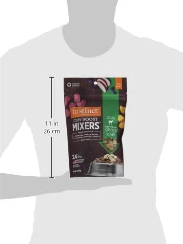 افزودنی غذای سگ خام خشک شده اینستینکت Raw Boost Mixers، افزودنی غذای سگ خشک شده بدون غلات، 5.5 اونس (بسته 1 عددی)