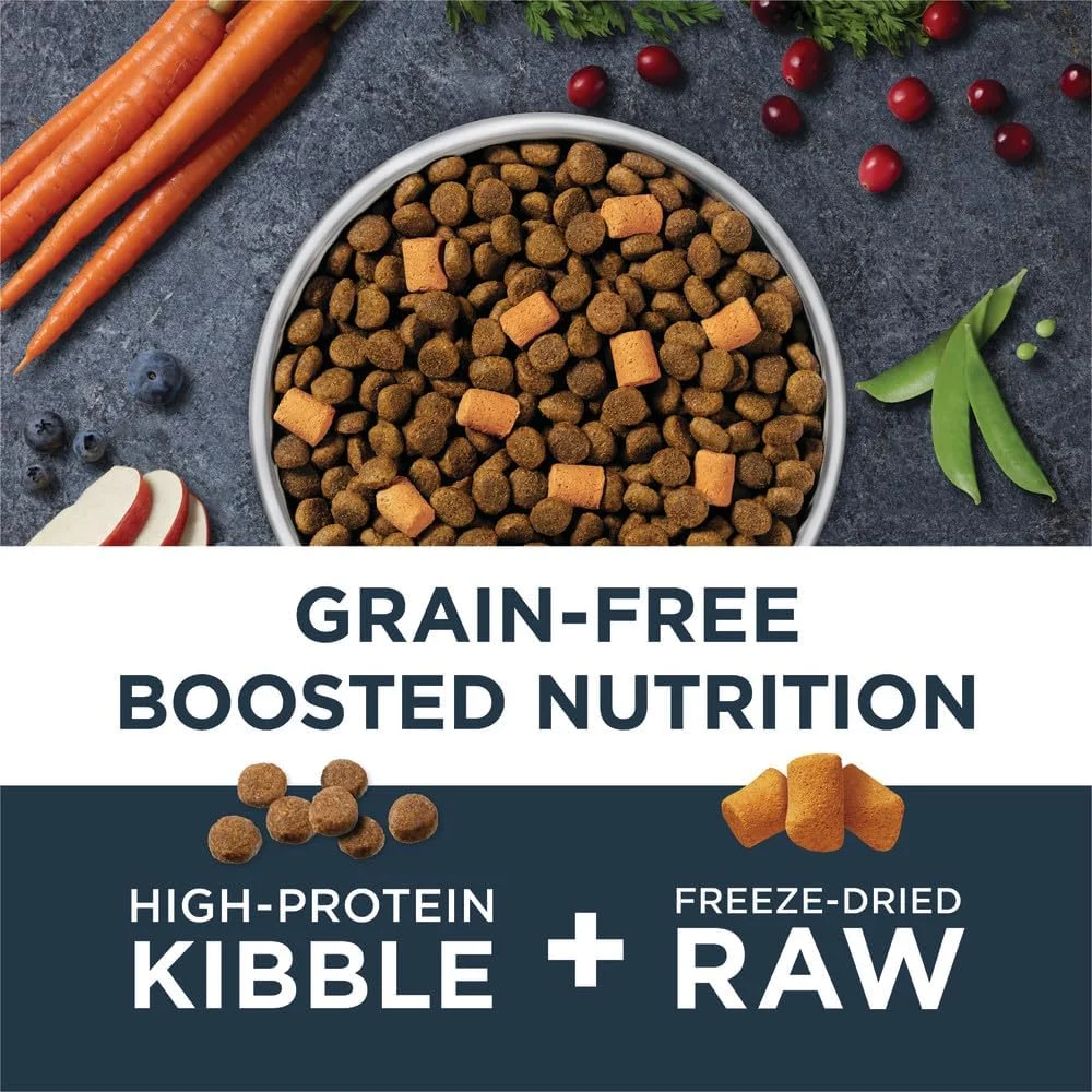 غذای خشک سگ با طعم مرغ Instinct Raw Boost Kibble برای سلامت روده 8.1 کیلوگرمی