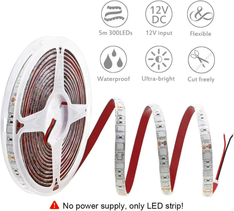 نوار چراغ ال ای دی انعطاف پذیر نارنجی ALITOVE به طول 5 متر، مدل 5050 SMD، دارای 300 ال ای دی، ضد آب IP65، ولتاژ 12 ولت DC، مناسب برای خانه، هتل ها، باشگاه ها، مراکز خرید و روشنایی خودرو - تصویر 2 نوار چراغ ال ای دی انعطاف پذیر نارنجی ALITOVE به طول 5 متر، مدل 5050 SMD، دارای 300 ال ای دی، ضد آب IP65، ولتاژ 12 ولت DC، مناسب برای خانه، هتل ها، باشگاه ها، مراکز خرید و روشنایی خودرو - تصویر 2