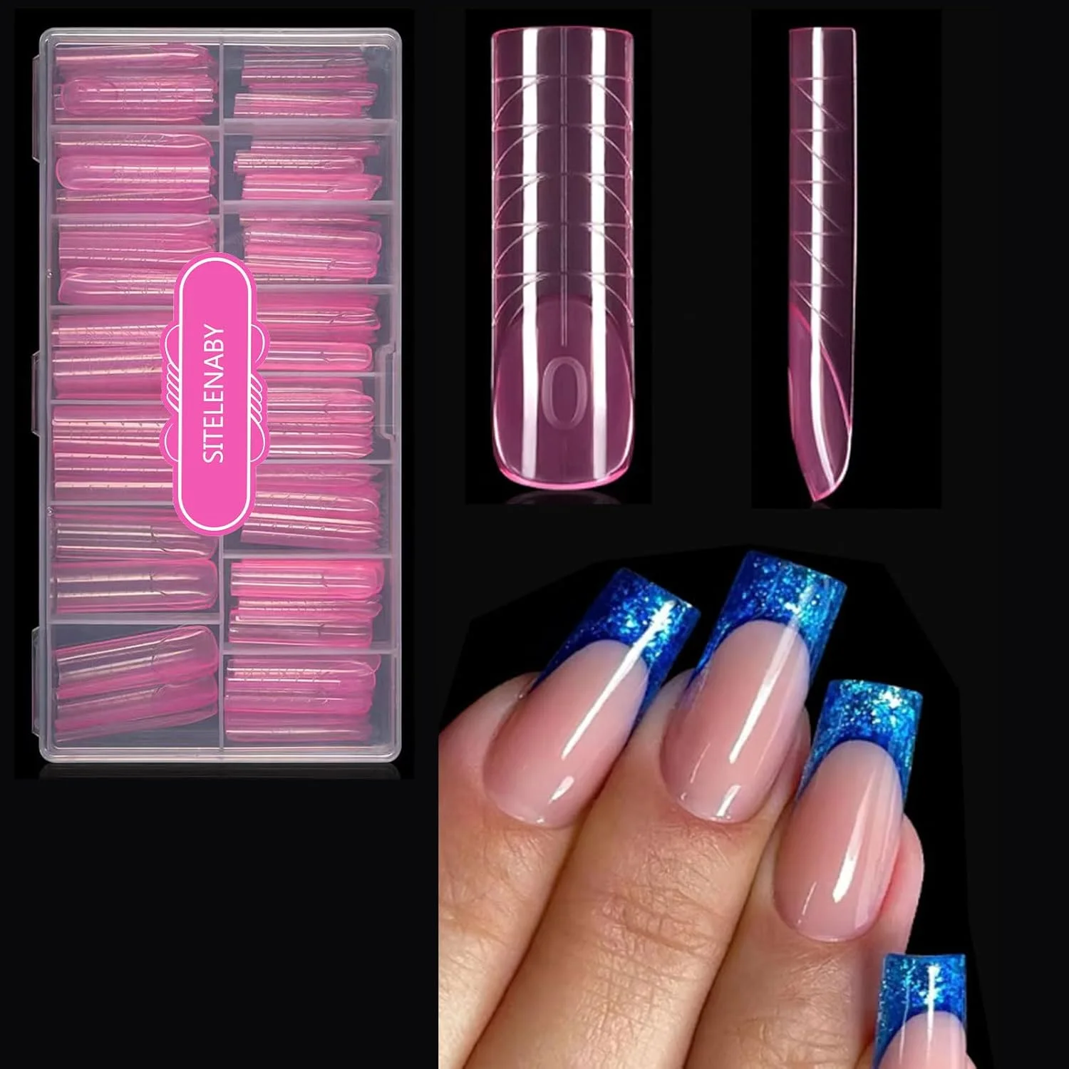 قالب های دوگانه ناخن مربعی برای اکستنشن ناخن اکریلیک ژل ساز پلی ژل، SITELENABY XL، XXL، 3XL قالب های ناخن مربعی قابل استفاده مجدد لوازم پدیکور، 14 سایز 140 عددی برای پدیکور و DIY سالن هنر ناخن قالب های دوگانه ناخن مربعی برای اکستنشن ناخن اکریلیک ژل ساز پلی ژل، SITELENABY XL، XXL، 3XL قالب های ناخن مربعی قابل استفاده مجدد لوازم پدیکور، 14 سایز 140 عددی برای پدیکور و DIY سالن هنر ناخن