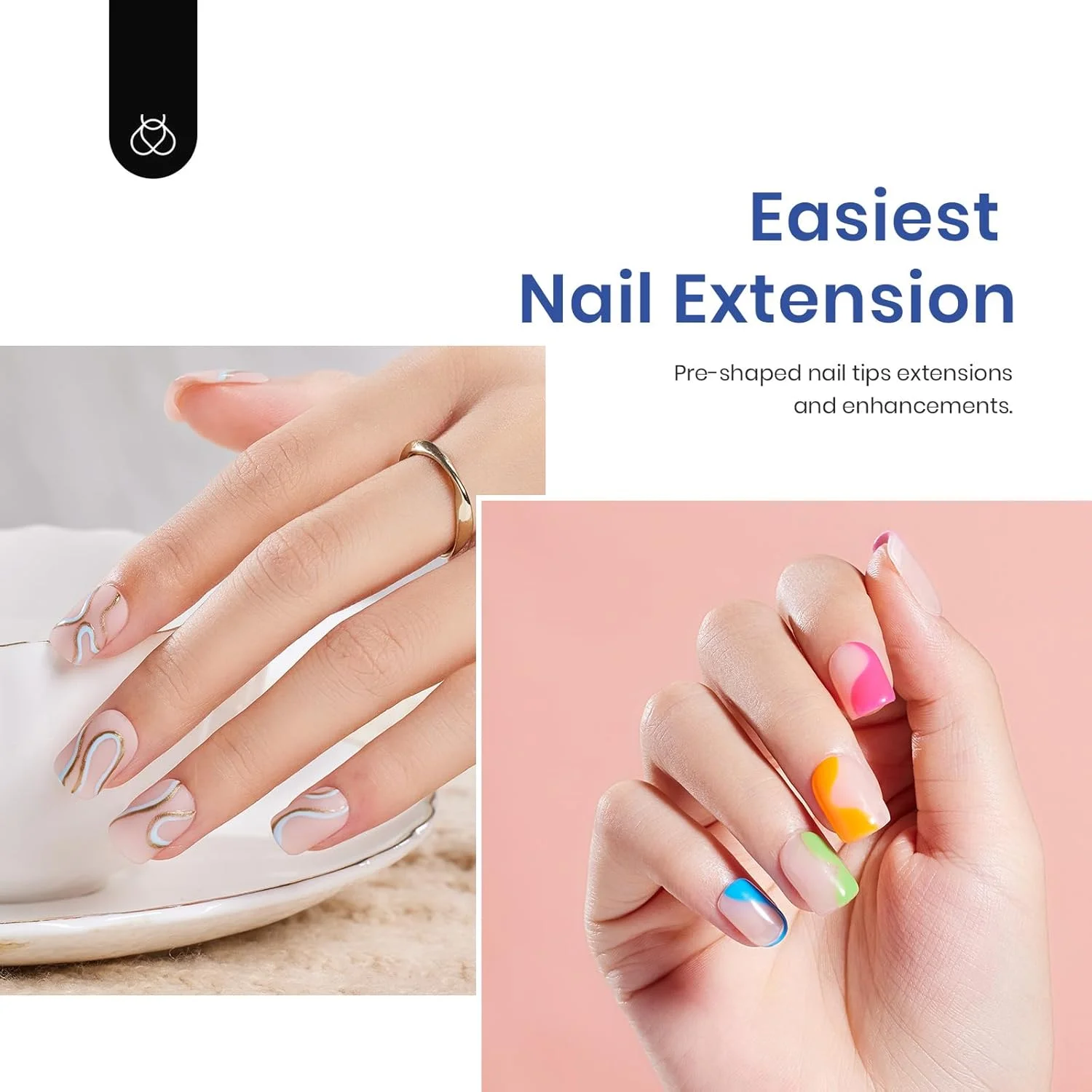 کیت تیپ ناخن ژلی Beetles، مدل مربعی، 500 عدد تیپ ناخن از پیش فرم داده شده، مربعی خیلی کوتاه به همراه چسب ژل چند منظوره 5 در 1 و لامپ UV LED ناخن کیت تیپ ناخن ژلی Beetles، مدل مربعی، 500 عدد تیپ ناخن از پیش فرم داده شده، مربعی خیلی کوتاه به همراه چسب ژل چند منظوره 5 در 1 و لامپ UV LED ناخن