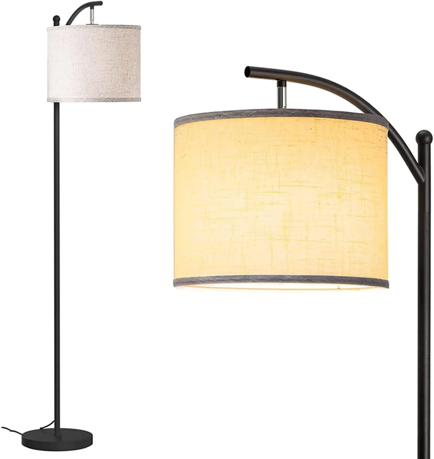 چراغ ایستاده LED TAME برای اتاق نشیمن، چراغ ایستاده مدرن برای اتاق خواب، چراغ ایستاده کلاسیک مطالعه با آباژور آویز، چراغ ایستاده پایه بلند مینیمالیستی برای دفتر کار
