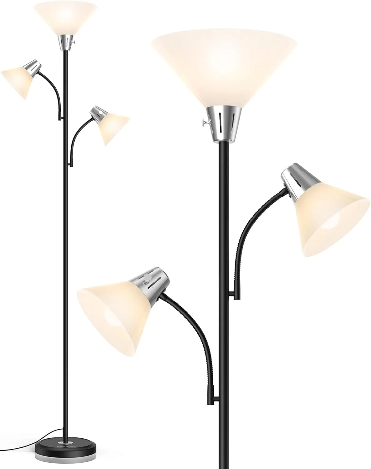 چراغ ایستاده LED هوشمند طرح آسمان پر ستاره مشکی مناسب اتاق نشیمن