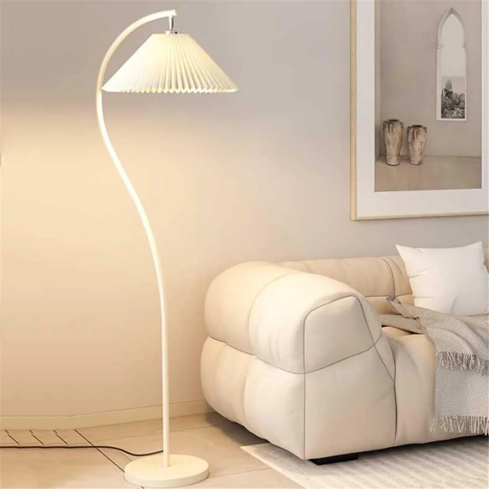 چراغ ایستاده LED دیمر پذیر مصباح قائم، سفید، مناسب اتاق نشیمن، اتاق خواب، مطالعه، دفتر کار، دارای کنترل از راه دور و کلاهک چراغ، چراغ مطالعه مدرن چراغ ایستاده LED دیمر پذیر مصباح قائم، سفید، مناسب اتاق نشیمن، اتاق خواب، مطالعه، دفتر کار، دارای کنترل از راه دور و کلاهک چراغ، چراغ مطالعه مدرن