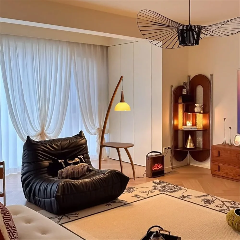 چراغ ایستاده مصباح قائم با میز و قفسه کنار مبلمان راحتی، مناسب اتاق نشیمن و اتاق خواب، چراغ مطالعه مدرن چراغ ایستاده مصباح قائم با میز و قفسه کنار مبلمان راحتی، مناسب اتاق نشیمن و اتاق خواب، چراغ مطالعه مدرن