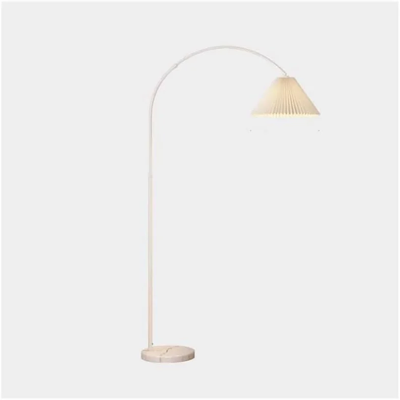 چراغ ایستاده LED قابل تنظیم روشنایی مصباح قائم برای اتاق نشیمن، اتاق مطالعه، دفتر کار، چراغ های ایستاده با آباژور، کنترل از راه دور برای اتاق خواب، سفید، مصباح قراءة عصري