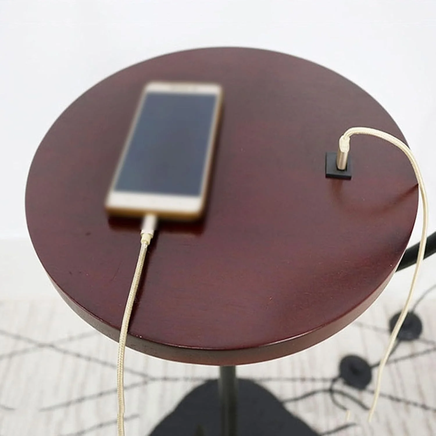 مصباح ایستاده روستیک قائم با سینی، دارای کنترل از راه دور، مناسب برای اتاق نشیمن و دکوراسیون مدرن، چراغ مطالعه مدرن مصباح ایستاده روستیک قائم با سینی، دارای کنترل از راه دور، مناسب برای اتاق نشیمن و دکوراسیون مدرن، چراغ مطالعه مدرن