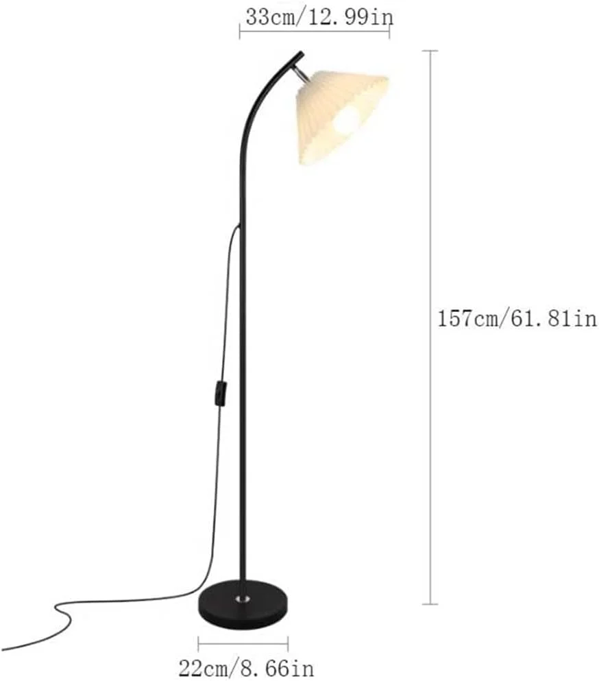 مصباح ایستاده داخلی قائم، با قابلیت تنظیم نور، مناسب برای اتاق خواب، اتاق مطالعه، دفتر کار، ایستاده مدرن، مصباح قرائت مدرن مصباح ایستاده داخلی قائم، با قابلیت تنظیم نور، مناسب برای اتاق خواب، اتاق مطالعه، دفتر کار، ایستاده مدرن، مصباح قرائت مدرن