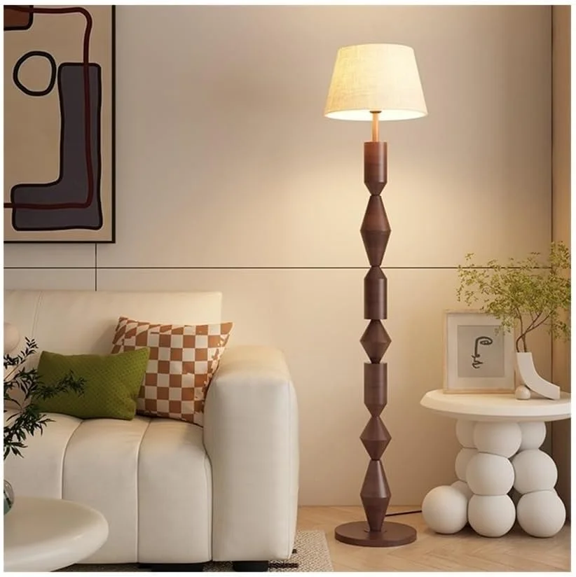 چراغ ایستاده مصباح قائم برای اتاق نشیمن کنار مبل، اتاق مطالعه، دفتر کار، اتاق خواب، عمودی با آباژور قهوه ای، چراغ مطالعه مدرن چراغ ایستاده مصباح قائم برای اتاق نشیمن کنار مبل، اتاق مطالعه، دفتر کار، اتاق خواب، عمودی با آباژور قهوه ای، چراغ مطالعه مدرن