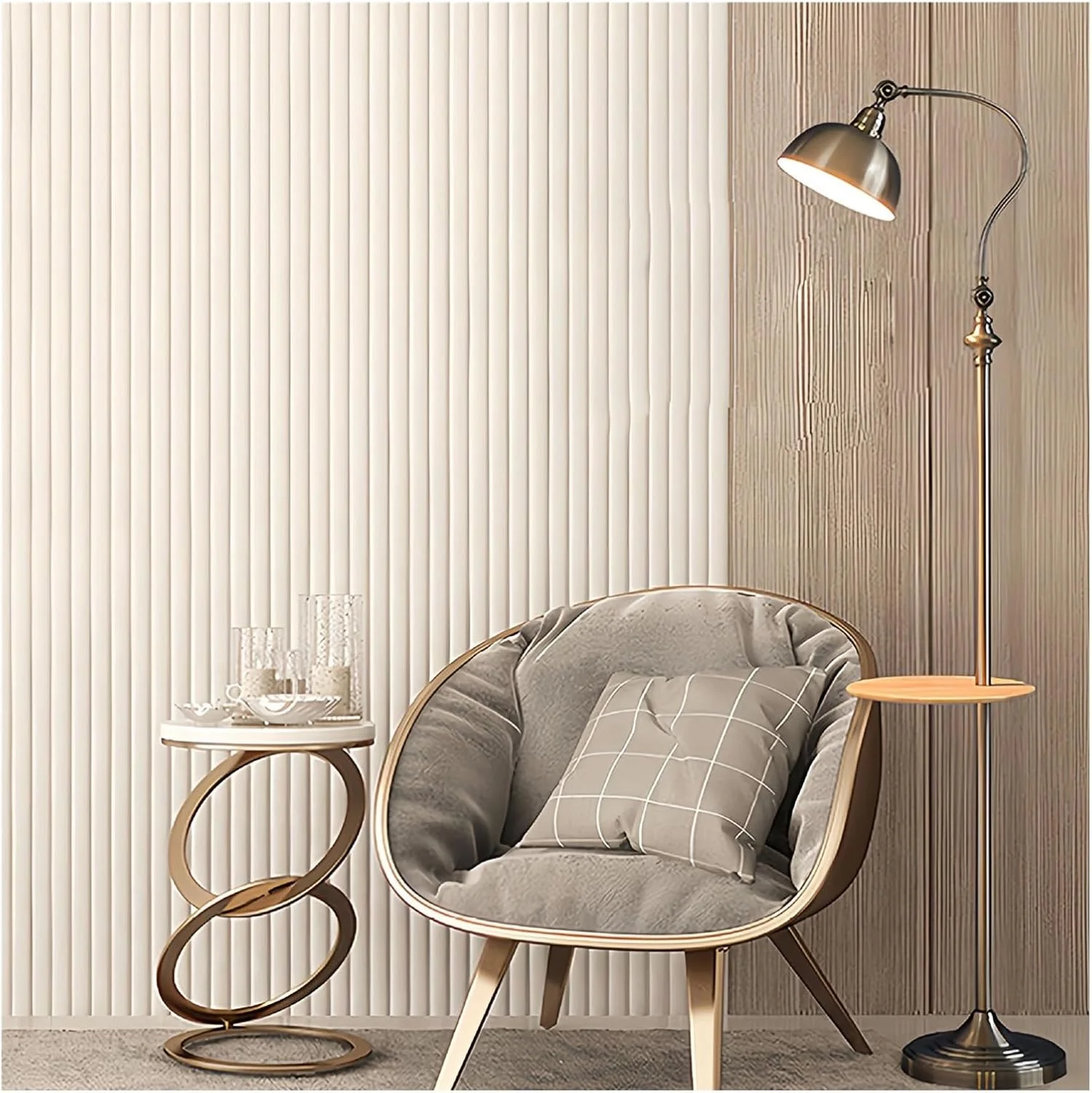 مصباح ایستاده مدرن و شیک مصباح قائم با سینی و میز، مناسب برای اتاق نشیمن، اتاق خواب، دفتر کار، کافه و اتاق مطالعه - مصباح قراءة عصري مصباح ایستاده مدرن و شیک مصباح قائم با سینی و میز، مناسب برای اتاق نشیمن، اتاق خواب، دفتر کار، کافه و اتاق مطالعه - مصباح قراءة عصري