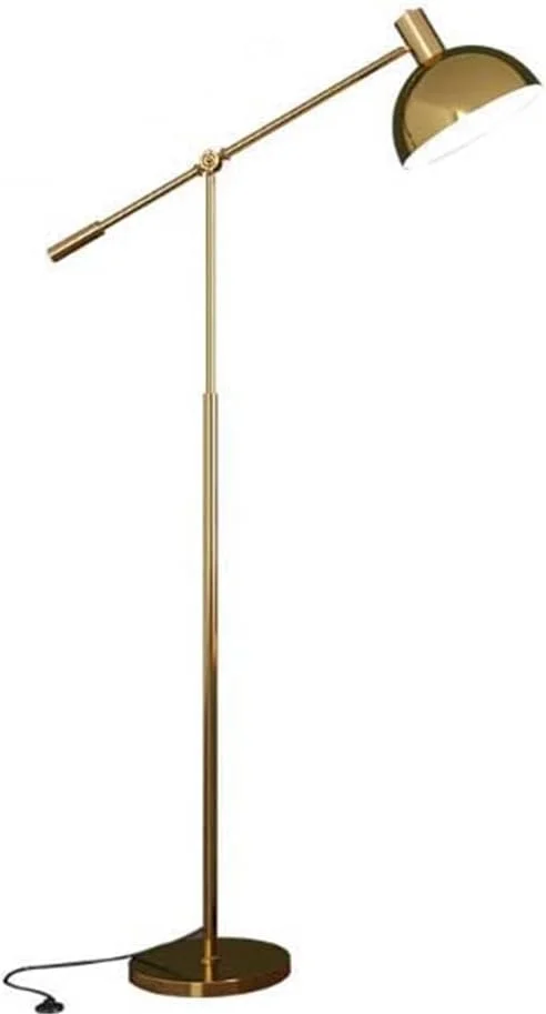 مصباح ایستاده قائم طلایی ساده برای اتاق خواب، مطالعه، دفتر کار، کنترل از راه دور، قابل حمل، مصباح قراءة عصري مصباح ایستاده قائم طلایی ساده برای اتاق خواب، مطالعه، دفتر کار، کنترل از راه دور، قابل حمل، مصباح قراءة عصري