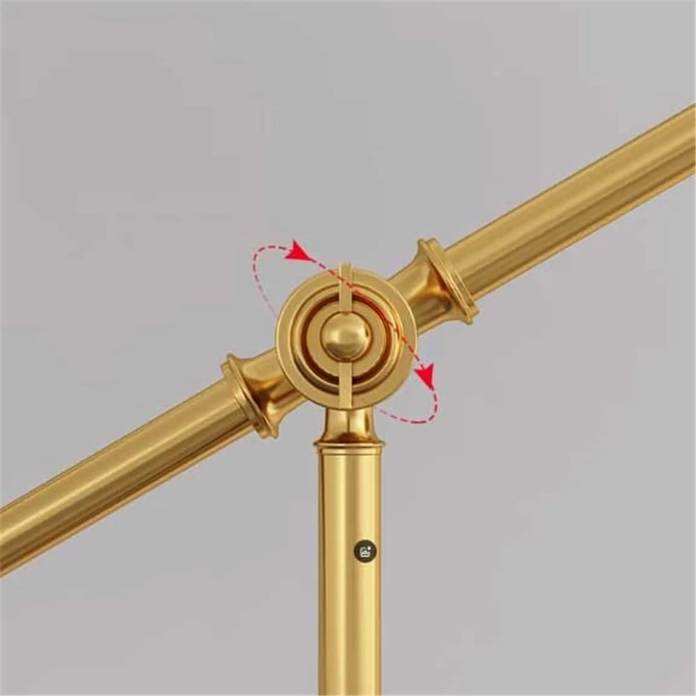 مصباح ایستاده قائم طلایی ساده برای اتاق خواب، مطالعه، دفتر کار، کنترل از راه دور، قابل حمل، مصباح قراءة عصري مصباح ایستاده قائم طلایی ساده برای اتاق خواب، مطالعه، دفتر کار، کنترل از راه دور، قابل حمل، مصباح قراءة عصري