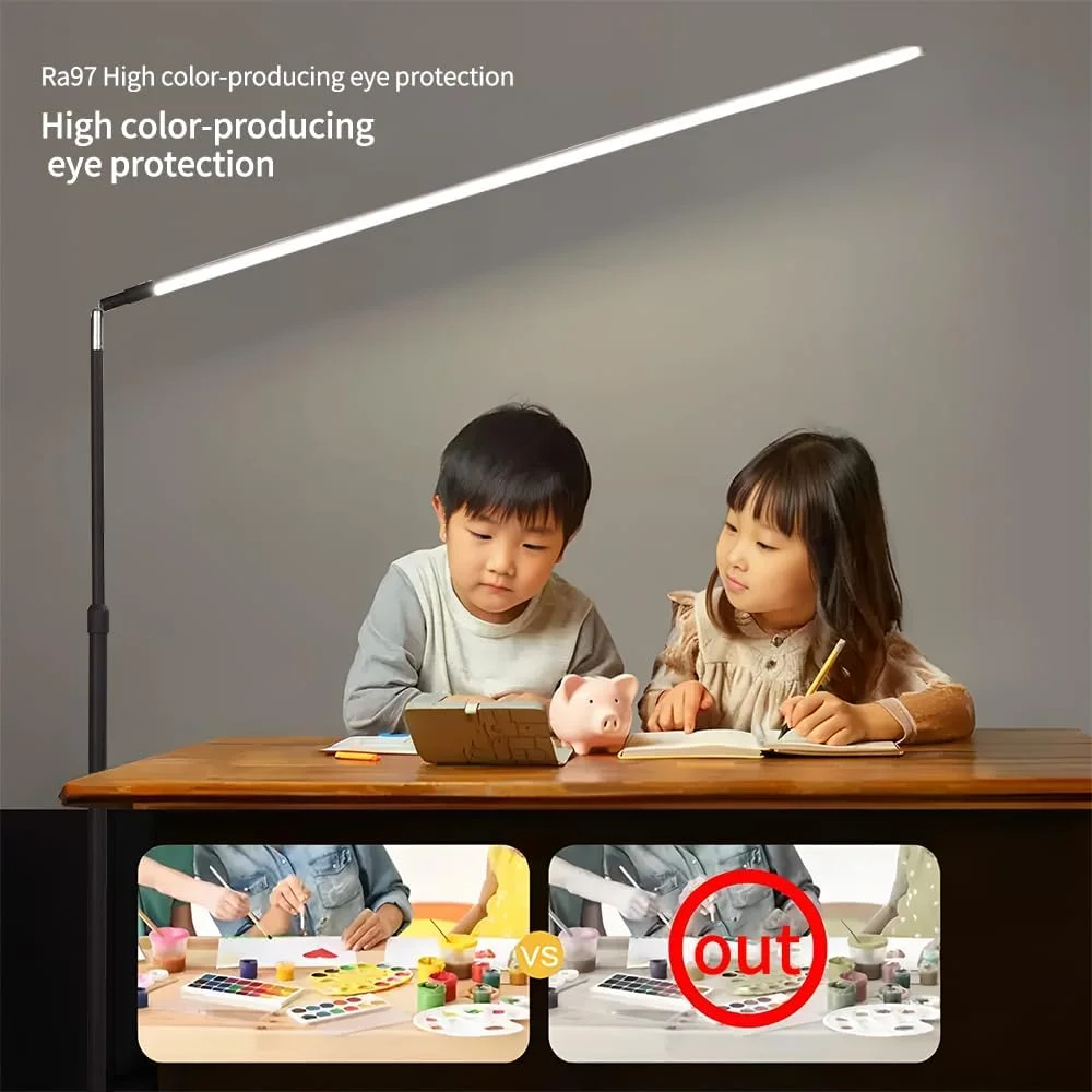 چراغ ایستاده LED هوشمند DingdingTZ با قابلیت تنظیم نور و کنترل از راه دور، چراغ ایستاده فوق العاده نازک مدرن با 3 دمای رنگی در یک چراغ ایستاده LED برای مطالعه، اتاق نشیمن، اتاق خواب و دفاتر چراغ ایستاده LED هوشمند DingdingTZ با قابلیت تنظیم نور و کنترل از راه دور، چراغ ایستاده فوق العاده نازک مدرن با 3 دمای رنگی در یک چراغ ایستاده LED برای مطالعه، اتاق نشیمن، اتاق خواب و دفاتر