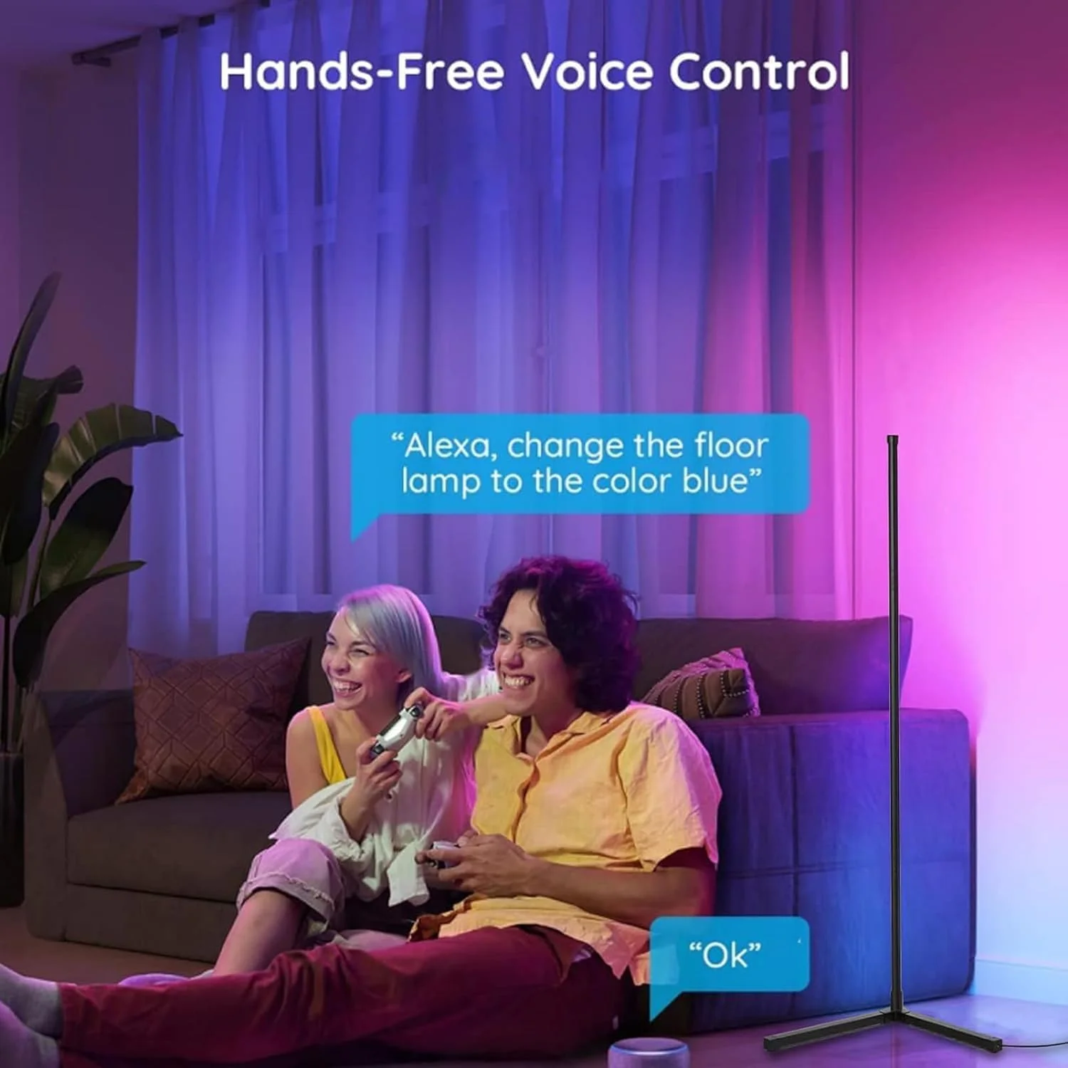 چراغ ایستاده گوشه ای، چراغ های هوشمند RGB، چراغ گوشه ای LED با قابلیت تنظیم نور با همگام سازی موسیقی، کنترل از راه دور با برنامه تغییر رنگ، چراغ ایستاده 56 اینچی برای اتاق نشیمن، اتاق خواب، جشن تولد، کریسمس چراغ ایستاده گوشه ای، چراغ های هوشمند RGB، چراغ گوشه ای LED با قابلیت تنظیم نور با همگام سازی موسیقی، کنترل از راه دور با برنامه تغییر رنگ، چراغ ایستاده 56 اینچی برای اتاق نشیمن، اتاق خواب، جشن تولد، کریسمس