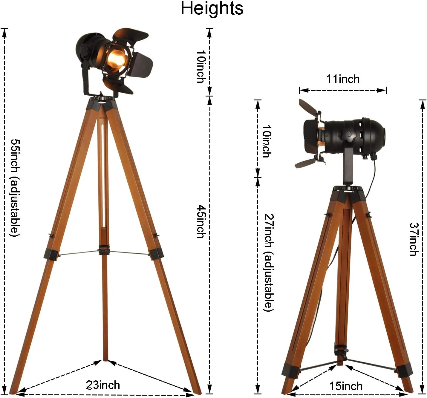 چراغ ایستاده سه پایه وینتیج DEC LUCE DECOLUCE LIGHTING مدل D-CTF001-B چراغ ایستاده سه پایه وینتیج DEC LUCE DECOLUCE LIGHTING مدل D-CTF001-B