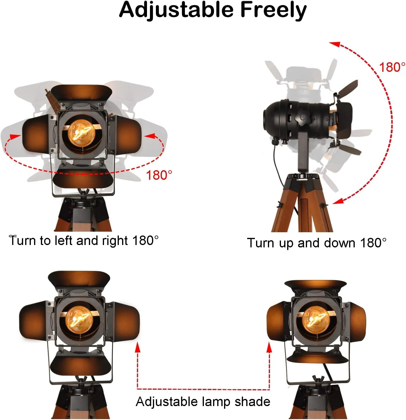 چراغ ایستاده سه پایه وینتیج DEC LUCE DECOLUCE LIGHTING مدل D-CTF001-B چراغ ایستاده سه پایه وینتیج DEC LUCE DECOLUCE LIGHTING مدل D-CTF001-B