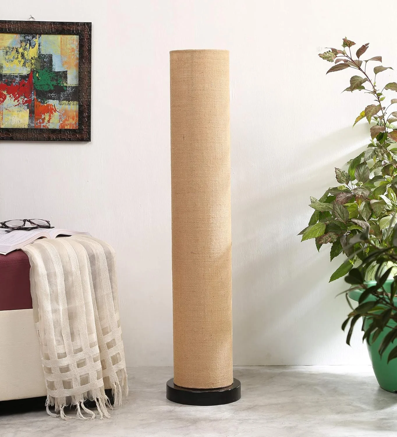 چراغ ایستاده کنفی دوانش با لامپ LED، پایه گرد مدرن با روکش آهن - ارتفاع 84 سانتی متر | مناسب برای گوشه نشیمن، خانه، اتاق خواب، هتل، دکوراسیون اداری | ایده آل برای هدیه (84 سانتی متر، رنگ - بژ) چراغ ایستاده کنفی دوانش با لامپ LED، پایه گرد مدرن با روکش آهن - ارتفاع 84 سانتی متر | مناسب برای گوشه نشیمن، خانه، اتاق خواب، هتل، دکوراسیون اداری | ایده آل برای هدیه (84 سانتی متر، رنگ - بژ)