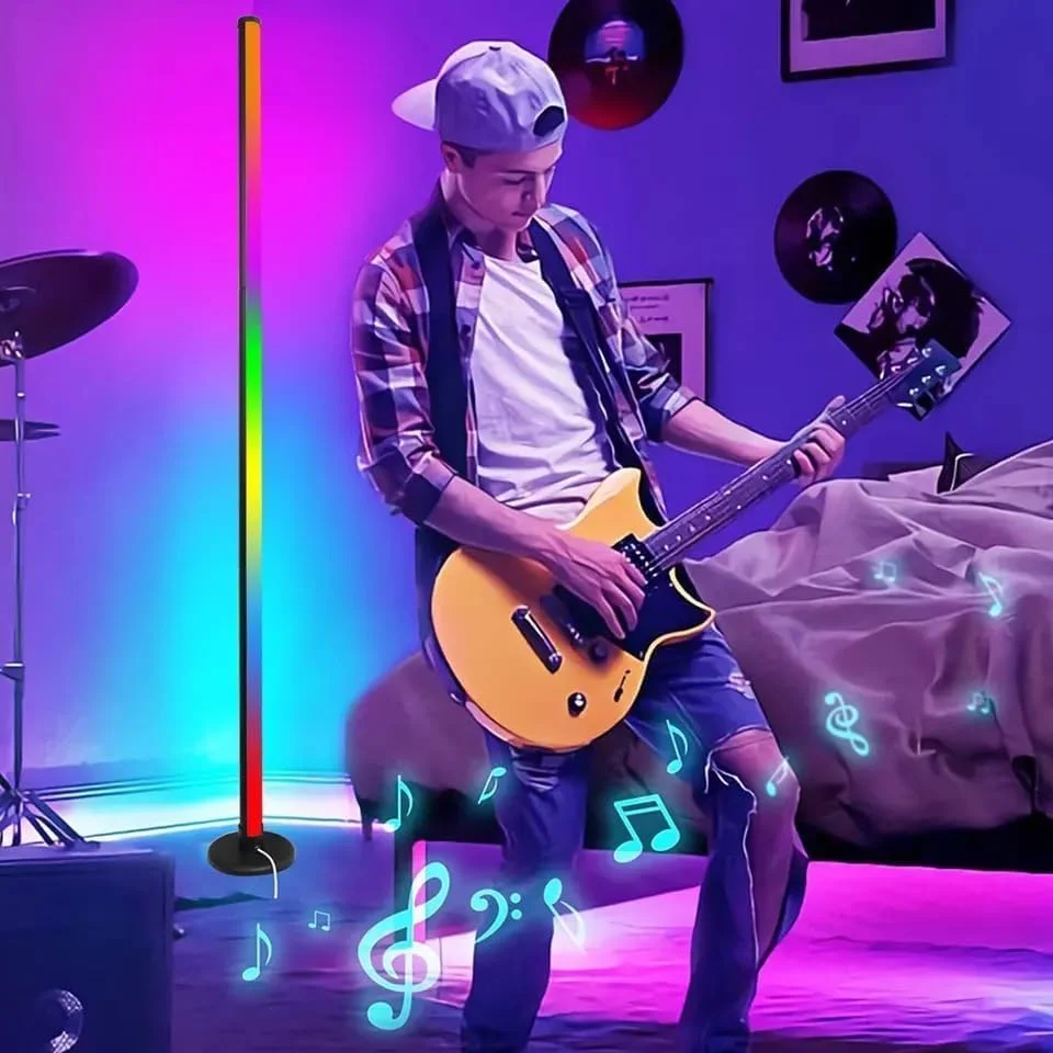 چراغ ایستاده ال ای دی هوشمند، چراغ گوشه ای مدرن 47 اینچی با قابلیت تغییر رنگ RGB و کنترل از راه دور و برنامه، 16 میلیون رنگ، همگام سازی موسیقی، چراغ ایستاده جداشدنی برای اتاق نشیمن، اتاق خواب، بازی (2 عدد) چراغ ایستاده ال ای دی هوشمند، چراغ گوشه ای مدرن 47 اینچی با قابلیت تغییر رنگ RGB و کنترل از راه دور و برنامه، 16 میلیون رنگ، همگام سازی موسیقی، چراغ ایستاده جداشدنی برای اتاق نشیمن، اتاق خواب، بازی (2 عدد)