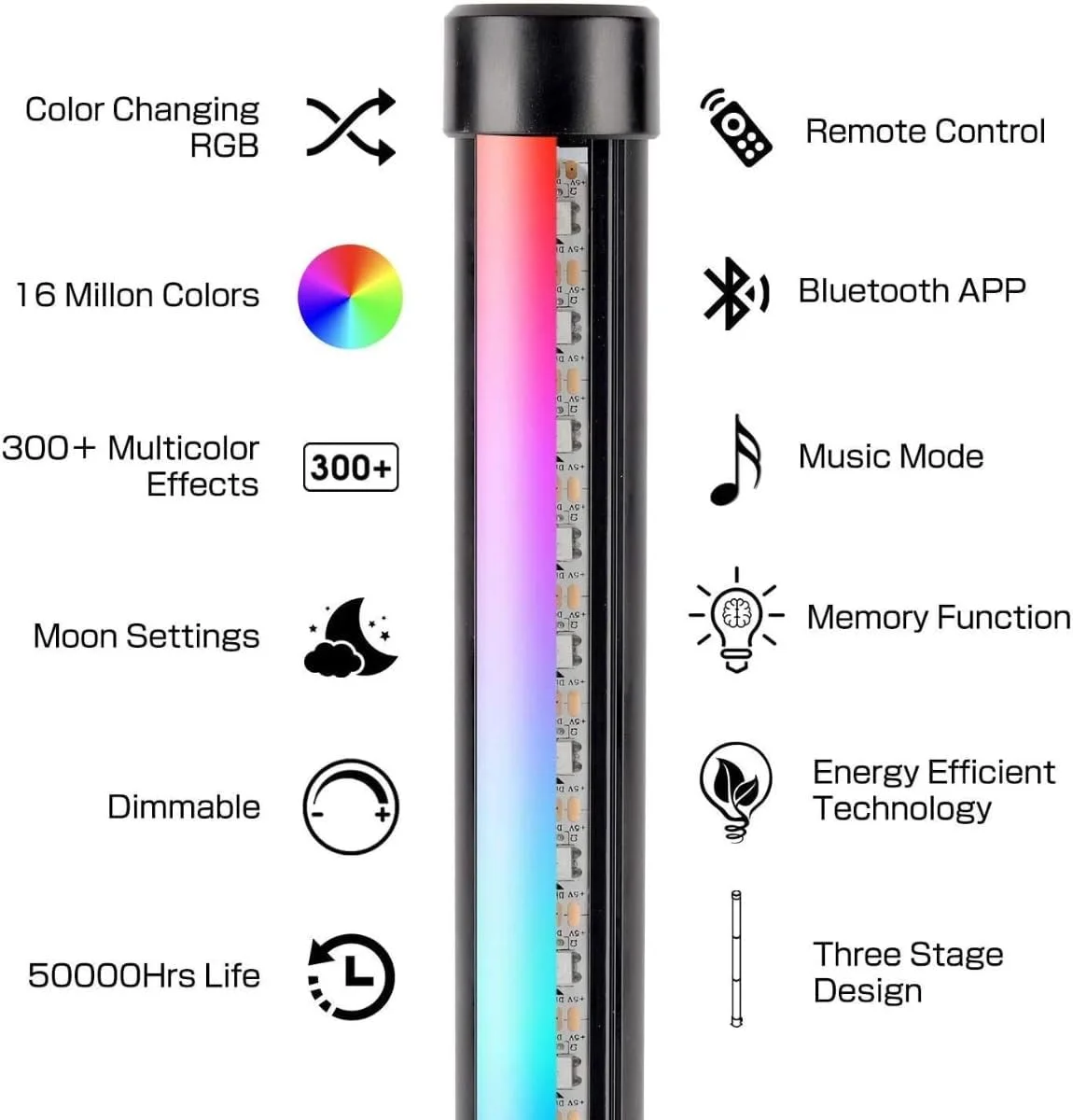 چراغ ایستاده گوشه ای ال ای دی 155 سانتی متری RGBIC، تغییر رنگ با اپلیکیشن و کنترل از راه دور، همگام سازی با موسیقی، تایمر، کم نور شونده، چراغ هوشمند برای اتاق نشیمن، اتاق خواب، اتاق بازی، مهمانی ها چراغ ایستاده گوشه ای ال ای دی 155 سانتی متری RGBIC، تغییر رنگ با اپلیکیشن و کنترل از راه دور، همگام سازی با موسیقی، تایمر، کم نور شونده، چراغ هوشمند برای اتاق نشیمن، اتاق خواب، اتاق بازی، مهمانی ها