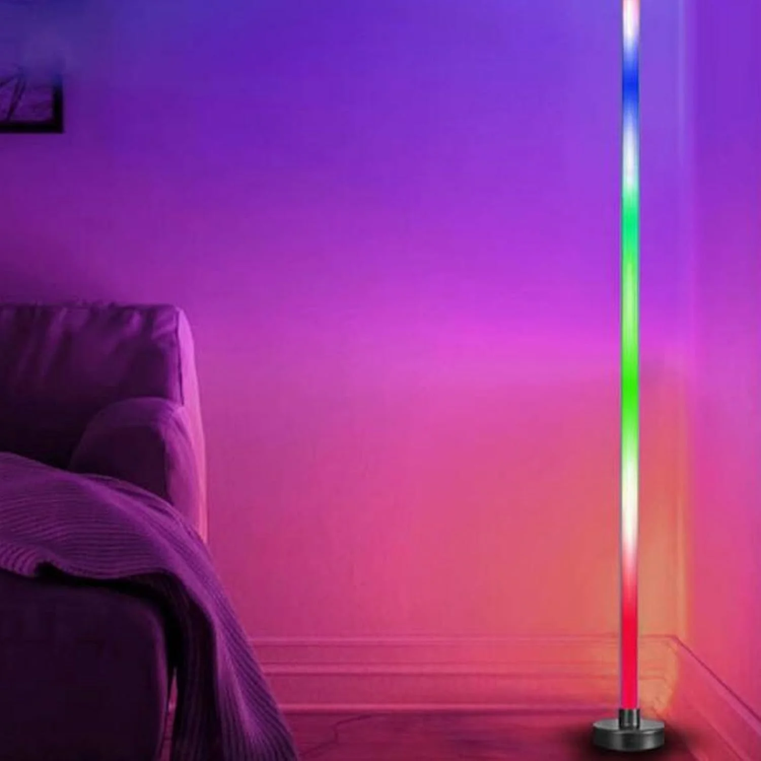 چراغ ایستاده گوشه ای RGB، چراغ گوشه ای LED تغییر رنگ دهنده 160 سانتی متری با کنترل از راه دور و برنامه، همگام سازی موسیقی، تغذیه از طریق USB، نورپردازی محیطی برای اتاق نشیمن، اتاق خواب، اتاق بازی چراغ ایستاده گوشه ای RGB، چراغ گوشه ای LED تغییر رنگ دهنده 160 سانتی متری با کنترل از راه دور و برنامه، همگام سازی موسیقی، تغذیه از طریق USB، نورپردازی محیطی برای اتاق نشیمن، اتاق خواب، اتاق بازی