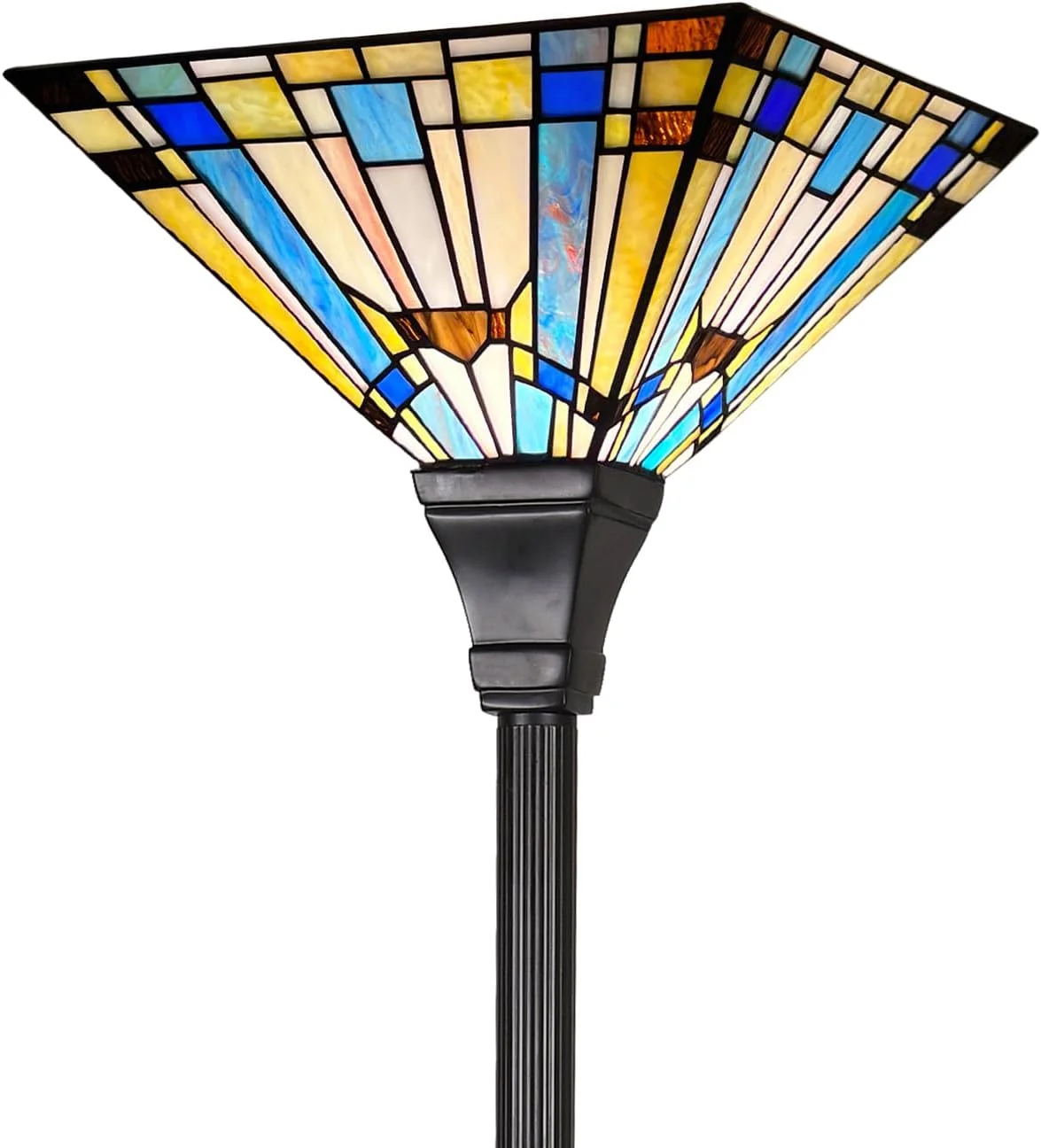 چراغ ایستاده تیفانی Capulina، ارتفاع 178 سانتی متر، میله صنعتی، سبک روستیک آبی سبز، چراغ ایستاده شیشه ای رنگی، دکور برای اتاق نشیمن، اتاق خواب، خانه روستایی، دفتر کار چراغ ایستاده تیفانی Capulina، ارتفاع 178 سانتی متر، میله صنعتی، سبک روستیک آبی سبز، چراغ ایستاده شیشه ای رنگی، دکور برای اتاق نشیمن، اتاق خواب، خانه روستایی، دفتر کار