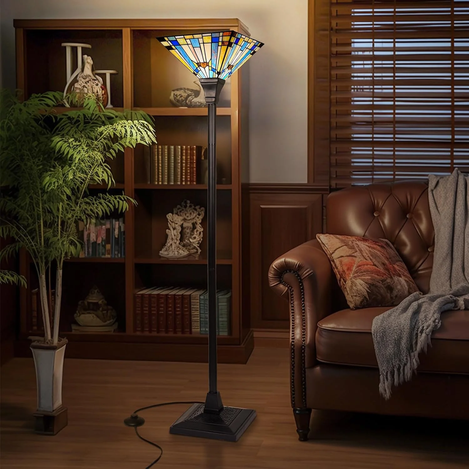 چراغ ایستاده تیفانی Capulina، ارتفاع 178 سانتی متر، میله صنعتی، سبک روستیک آبی سبز، چراغ ایستاده شیشه ای رنگی، دکور برای اتاق نشیمن، اتاق خواب، خانه روستایی، دفتر کار چراغ ایستاده تیفانی Capulina، ارتفاع 178 سانتی متر، میله صنعتی، سبک روستیک آبی سبز، چراغ ایستاده شیشه ای رنگی، دکور برای اتاق نشیمن، اتاق خواب، خانه روستایی، دفتر کار