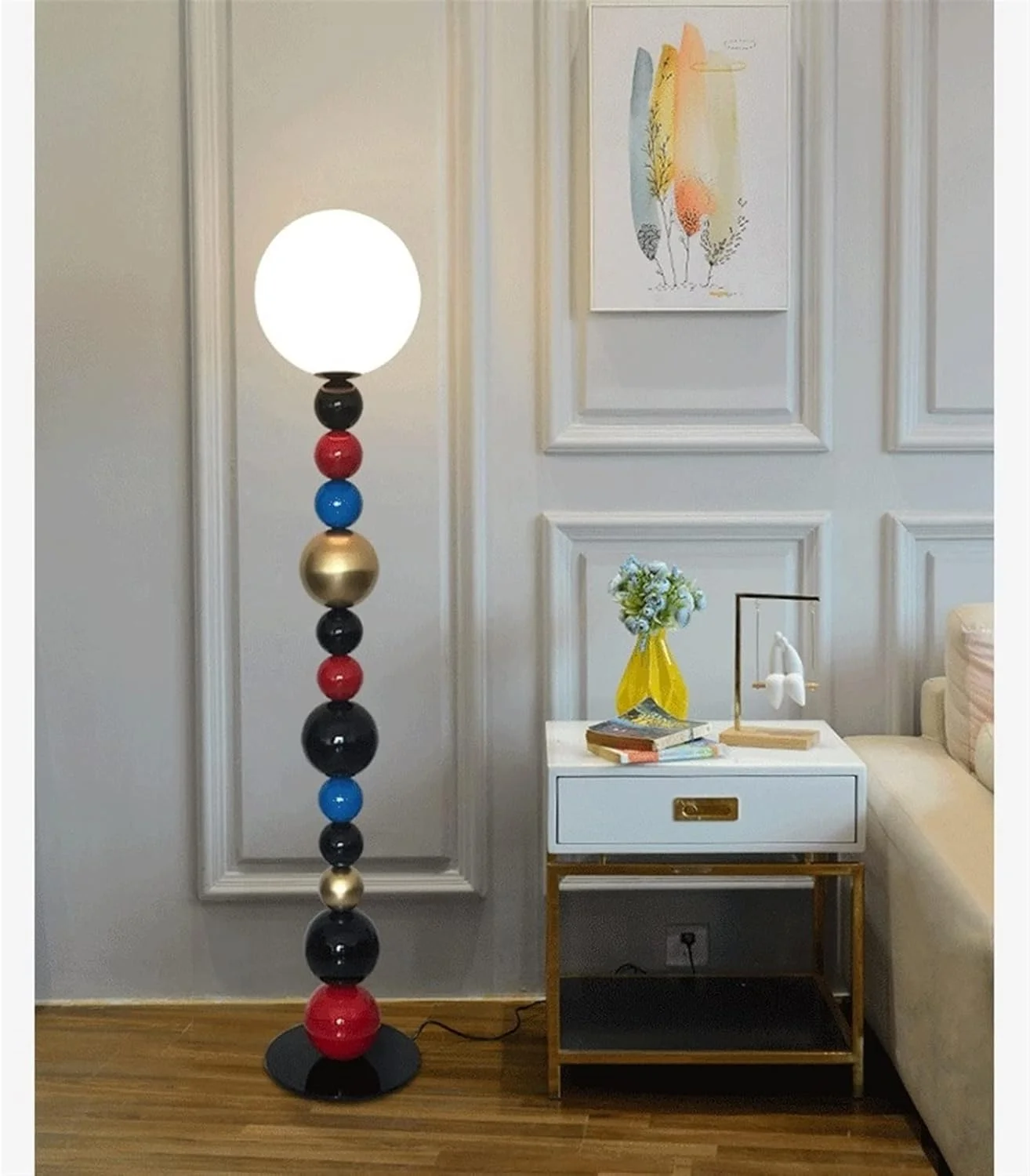 چراغ ایستاده، چراغ های ایستاده توپی گرد رنگارنگ، چراغ کف برای اتاق نشیمن، اتاق مطالعه، دکوراسیون اتاق خواب، چراغ کنار تخت، روشنایی داخلی چراغ ایستاده، چراغ های ایستاده توپی گرد رنگارنگ، چراغ کف برای اتاق نشیمن، اتاق مطالعه، دکوراسیون اتاق خواب، چراغ کنار تخت، روشنایی داخلی