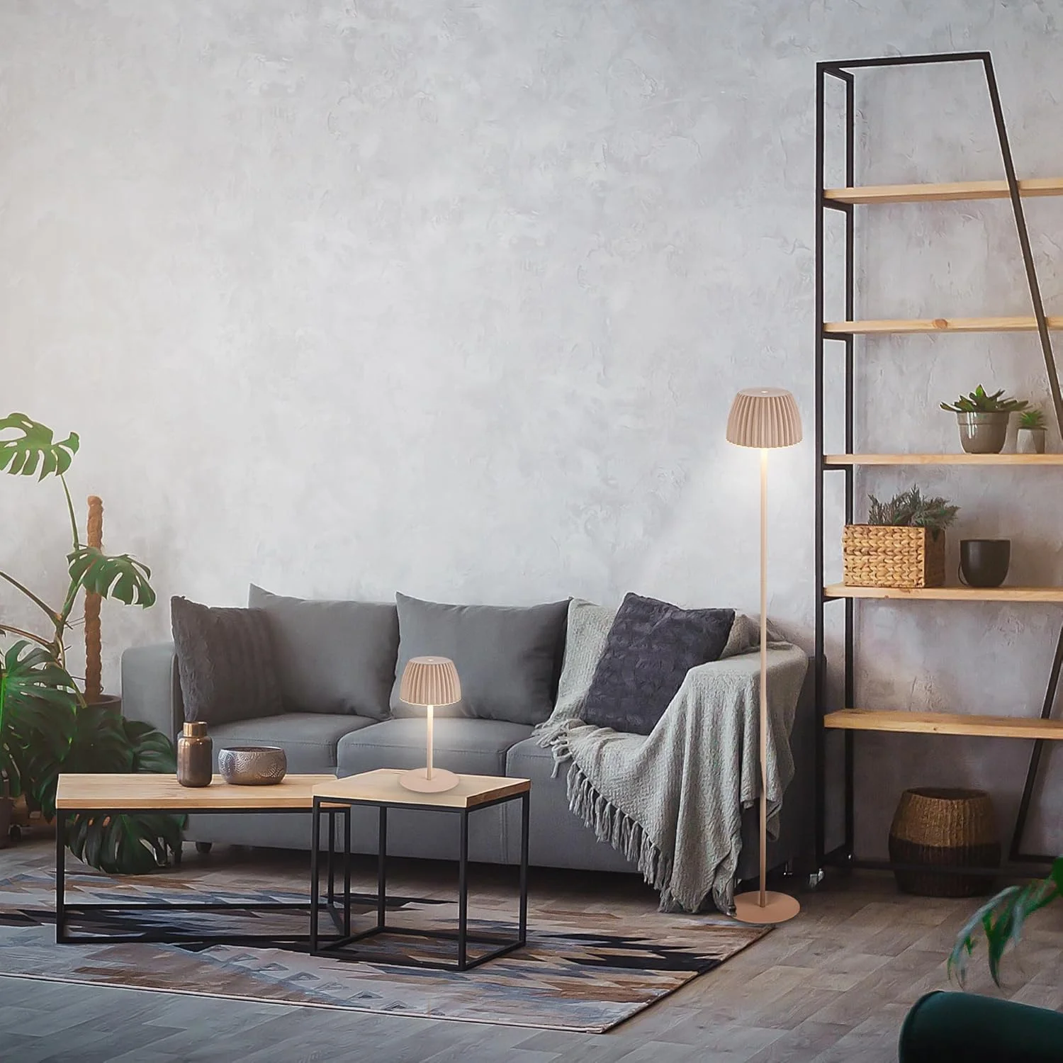 BRILONER - چراغ ایستاده LED مدل Riffle بی سیم IP44 با قابلیت لمسی، دیمر، عملکرد حافظه، باتری قابل تعویض، چراغ ایستاده باتری خور، چراغ مطالعه، چراغ اتاق نشیمن، برنده جایزه طراحی آلمان 2025، 19 x 124 BRILONER - چراغ ایستاده LED مدل Riffle بی سیم IP44 با قابلیت لمسی، دیمر، عملکرد حافظه، باتری قابل تعویض، چراغ ایستاده باتری خور، چراغ مطالعه، چراغ اتاق نشیمن، برنده جایزه طراحی آلمان 2025، 19 x 124