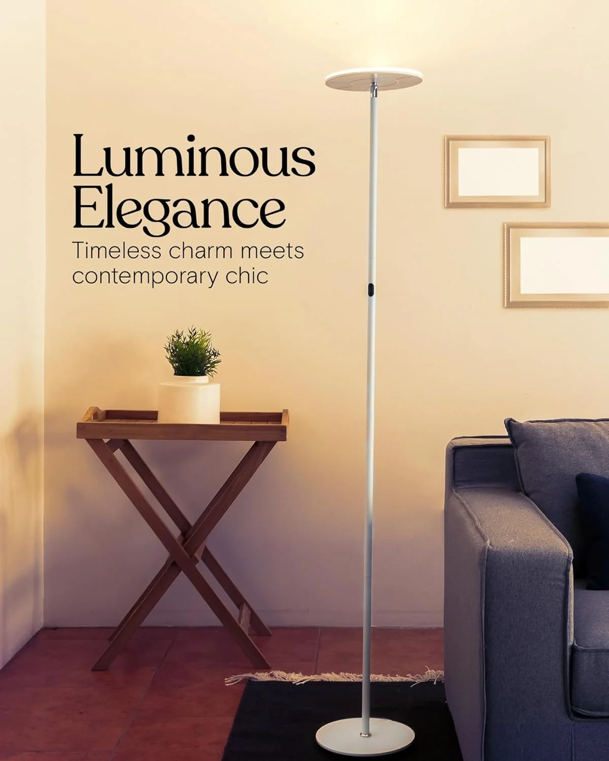 چراغ ایستاده LED مدل Brightech Sky - چراغ کف فوق العاده روشن و مدرن برای اتاق نشیمن و دفاتر - قابل تنظیم نور، چراغ قطبی داخلی برای مطالعه در اتاق خواب - سفید چراغ ایستاده LED مدل Brightech Sky - چراغ کف فوق العاده روشن و مدرن برای اتاق نشیمن و دفاتر - قابل تنظیم نور، چراغ قطبی داخلی برای مطالعه در اتاق خواب - سفید