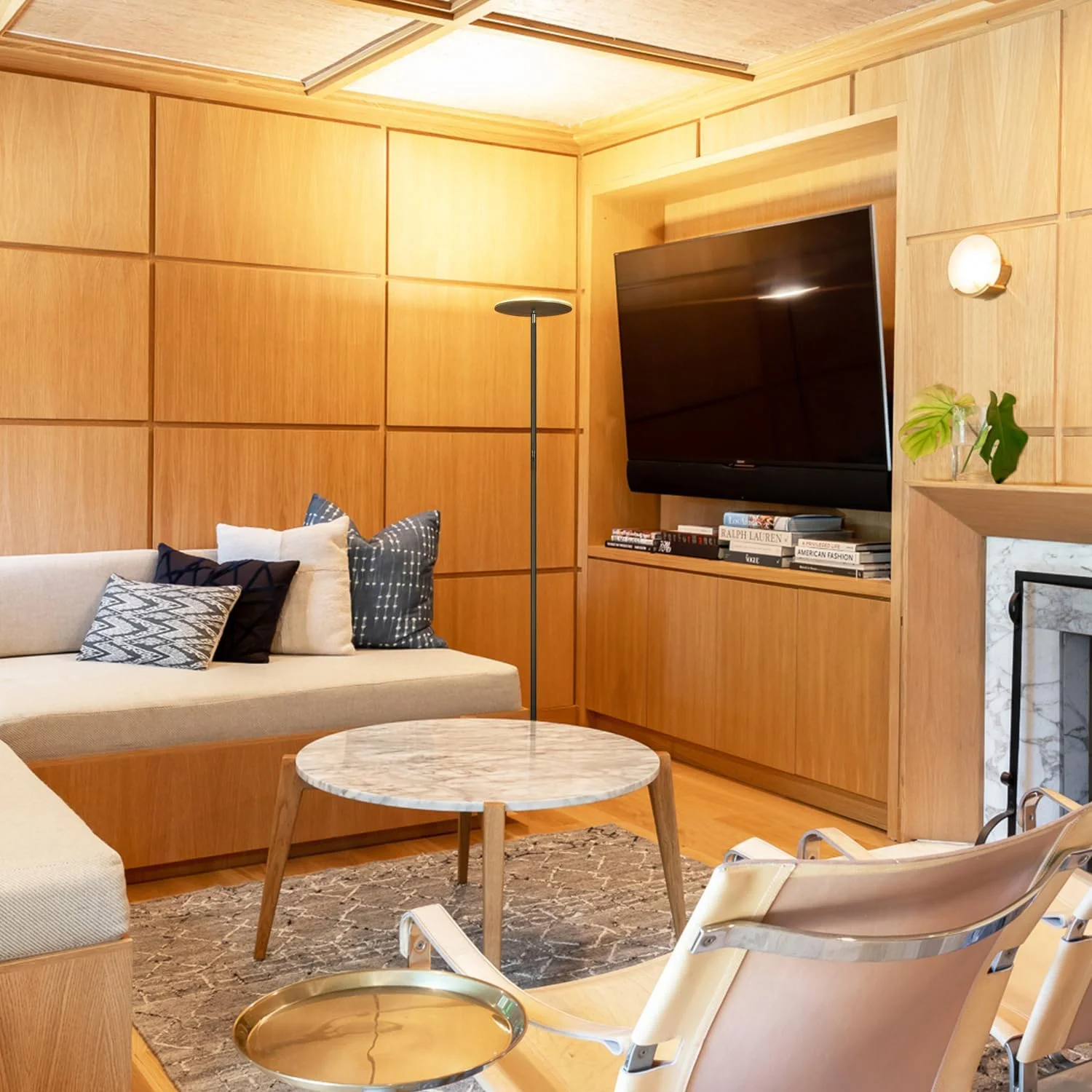 چراغ ایستاده LED مدل Brightech Sky - چراغ فوق العاده روشن و مدرن برای اتاق نشیمن و دفاتر - چراغ دیمردار و بلند مناسب مطالعه در اتاق خواب - مشکی چراغ ایستاده LED مدل Brightech Sky - چراغ فوق العاده روشن و مدرن برای اتاق نشیمن و دفاتر - چراغ دیمردار و بلند مناسب مطالعه در اتاق خواب - مشکی