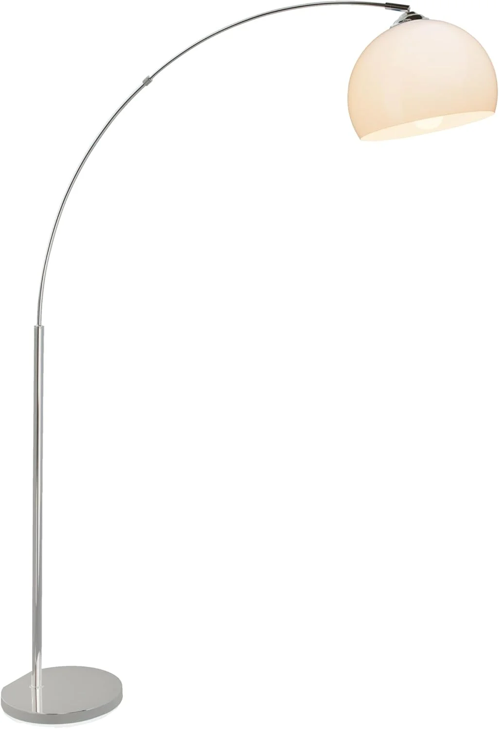 چراغ ایستاده کمانی BRILLIANT Vessa ارتفاع 1.7 متر کروم/سفید | 1x A60, E27, 60W، مناسب برای لامپ های استاندارد (شامل نمی شود) | مقیاس A ++ تا E | با پدال چراغ ایستاده کمانی BRILLIANT Vessa ارتفاع 1.7 متر کروم/سفید | 1x A60, E27, 60W، مناسب برای لامپ های استاندارد (شامل نمی شود) | مقیاس A ++ تا E | با پدال