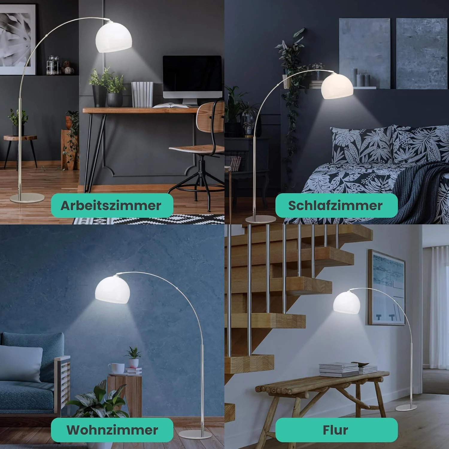 چراغ ایستاده کمانی BRILLIANT Vessa ارتفاع 1.7 متر کروم/سفید | 1x A60, E27, 60W، مناسب برای لامپ های استاندارد (شامل نمی شود) | مقیاس A ++ تا E | با پدال چراغ ایستاده کمانی BRILLIANT Vessa ارتفاع 1.7 متر کروم/سفید | 1x A60, E27, 60W، مناسب برای لامپ های استاندارد (شامل نمی شود) | مقیاس A ++ تا E | با پدال