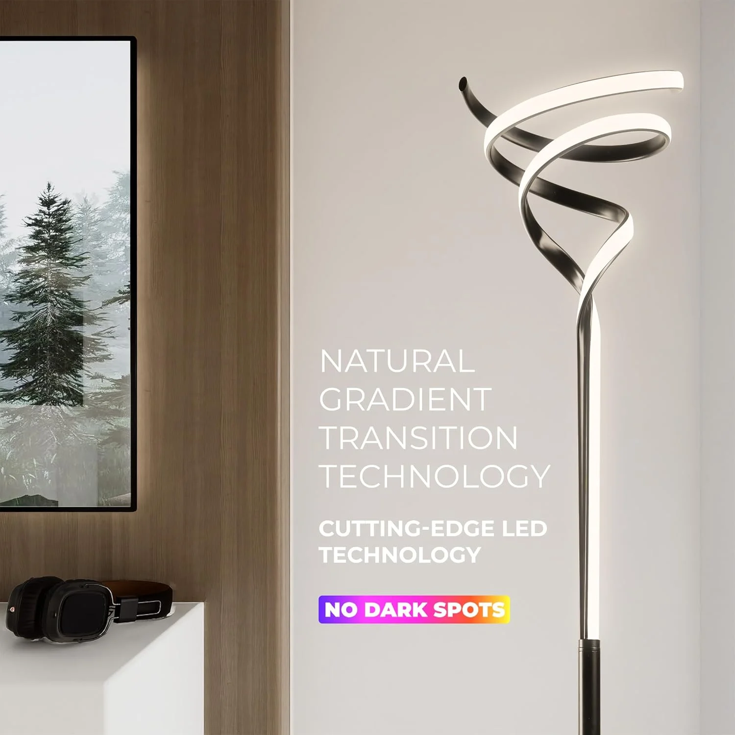 چراغ ایستاده مدرن بستای هوم، ال ای دی 150 سانتی متری قابل تنظیم با کنترل از راه دور برای روشنایی اتاق نشیمن، چراغ بلند 150 سانتی متری برای اتاق خواب، دفاتر - چراغ قطبی مینیمالیستی داخلی (مشکی) چراغ ایستاده مدرن بستای هوم، ال ای دی 150 سانتی متری قابل تنظیم با کنترل از راه دور برای روشنایی اتاق نشیمن، چراغ بلند 150 سانتی متری برای اتاق خواب، دفاتر - چراغ قطبی مینیمالیستی داخلی (مشکی)