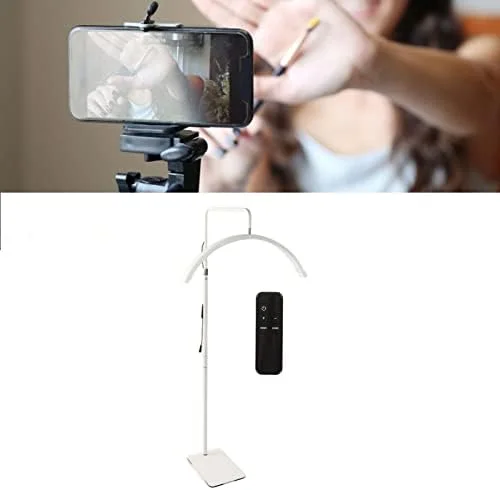 چراغ LED نیمه ماه Bewinner، چراغ زمینی با قابلیت چرخش 360 درجه، چراغ LED سالن زیبایی 23 اینچی، ارتفاع و دمای رنگ قابل تنظیم برای اکستنشن مژه، مراقبت از پوست و مطالعه چراغ LED نیمه ماه Bewinner، چراغ زمینی با قابلیت چرخش 360 درجه، چراغ LED سالن زیبایی 23 اینچی، ارتفاع و دمای رنگ قابل تنظیم برای اکستنشن مژه، مراقبت از پوست و مطالعه