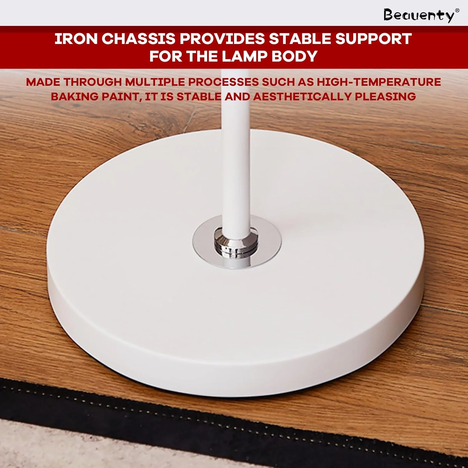 چراغ ایستاده ال ای دی Beauenty برای اتاق نشیمن و اتاق خواب - سر قابل تنظیم 720 درجه، پایه شیک و پایدار، میله چراغ قابل جدا شدن برای استفاده چند منظوره به عنوان چراغ رومیزی - دکوراسیون مدرن منزل (سفید) چراغ ایستاده ال ای دی Beauenty برای اتاق نشیمن و اتاق خواب - سر قابل تنظیم 720 درجه، پایه شیک و پایدار، میله چراغ قابل جدا شدن برای استفاده چند منظوره به عنوان چراغ رومیزی - دکوراسیون مدرن منزل (سفید)