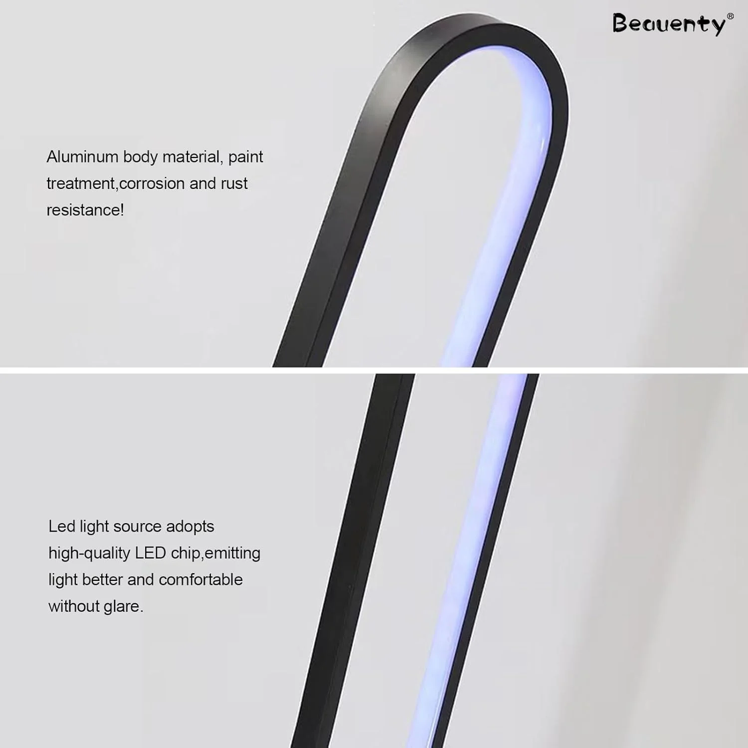 چراغ ایستاده گوشه ای Beauenty با ارتفاع 142 سانتی متر، چراغ ایستاده RGB با قابلیت تنظیم نور بی نهایت و کنترل از راه دور، چراغ کف ایستاده رنگی DIY برای اتاق نشیمن، اتاق خواب و اتاق بازی (Ushape-Dimmable-White) چراغ ایستاده گوشه ای Beauenty با ارتفاع 142 سانتی متر، چراغ ایستاده RGB با قابلیت تنظیم نور بی نهایت و کنترل از راه دور، چراغ کف ایستاده رنگی DIY برای اتاق نشیمن، اتاق خواب و اتاق بازی (Ushape-Dimmable-White)