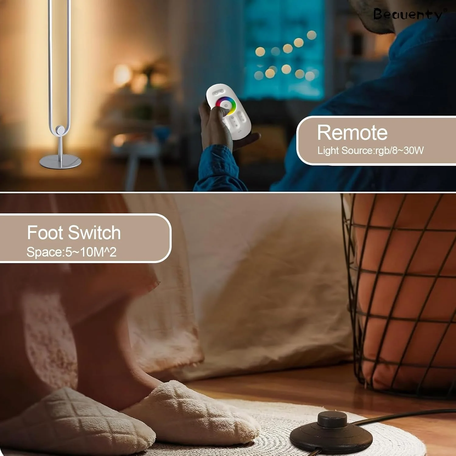 چراغ ایستاده گوشه ای Beauenty با ارتفاع 142 سانتی متر، چراغ ایستاده RGB با قابلیت تنظیم نور بی نهایت و کنترل از راه دور، چراغ کف ایستاده رنگی DIY برای اتاق نشیمن، اتاق خواب و اتاق بازی (Ushape-Dimmable-White) چراغ ایستاده گوشه ای Beauenty با ارتفاع 142 سانتی متر، چراغ ایستاده RGB با قابلیت تنظیم نور بی نهایت و کنترل از راه دور، چراغ کف ایستاده رنگی DIY برای اتاق نشیمن، اتاق خواب و اتاق بازی (Ushape-Dimmable-White)
