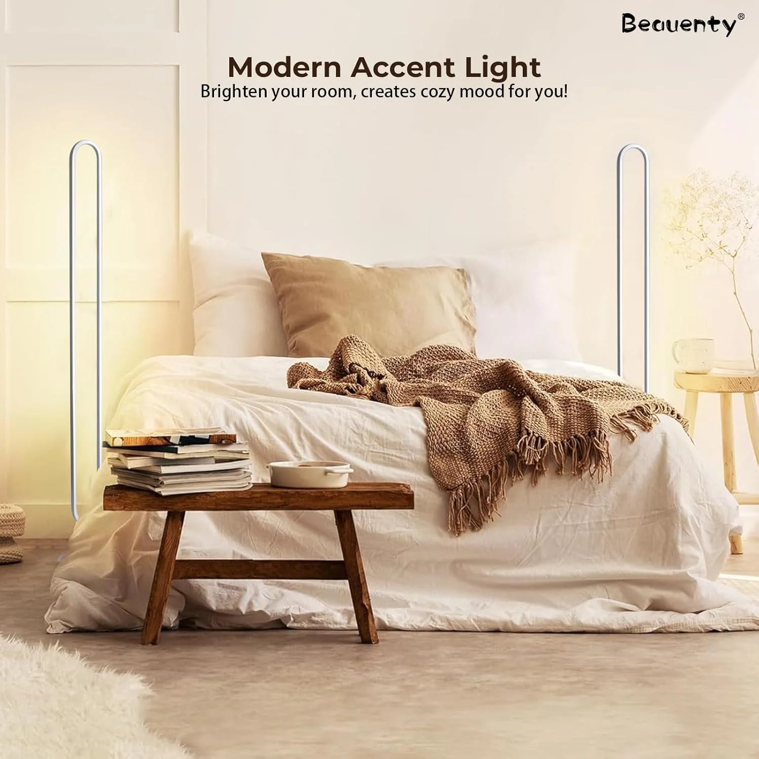 چراغ ایستاده گوشه ای Beauenty با ارتفاع 142 سانتی متر، چراغ ایستاده RGB با قابلیت تنظیم نور بی نهایت و کنترل از راه دور، چراغ کف ایستاده رنگی DIY برای اتاق نشیمن، اتاق خواب و اتاق بازی (Ushape-Dimmable-White) چراغ ایستاده گوشه ای Beauenty با ارتفاع 142 سانتی متر، چراغ ایستاده RGB با قابلیت تنظیم نور بی نهایت و کنترل از راه دور، چراغ کف ایستاده رنگی DIY برای اتاق نشیمن، اتاق خواب و اتاق بازی (Ushape-Dimmable-White)