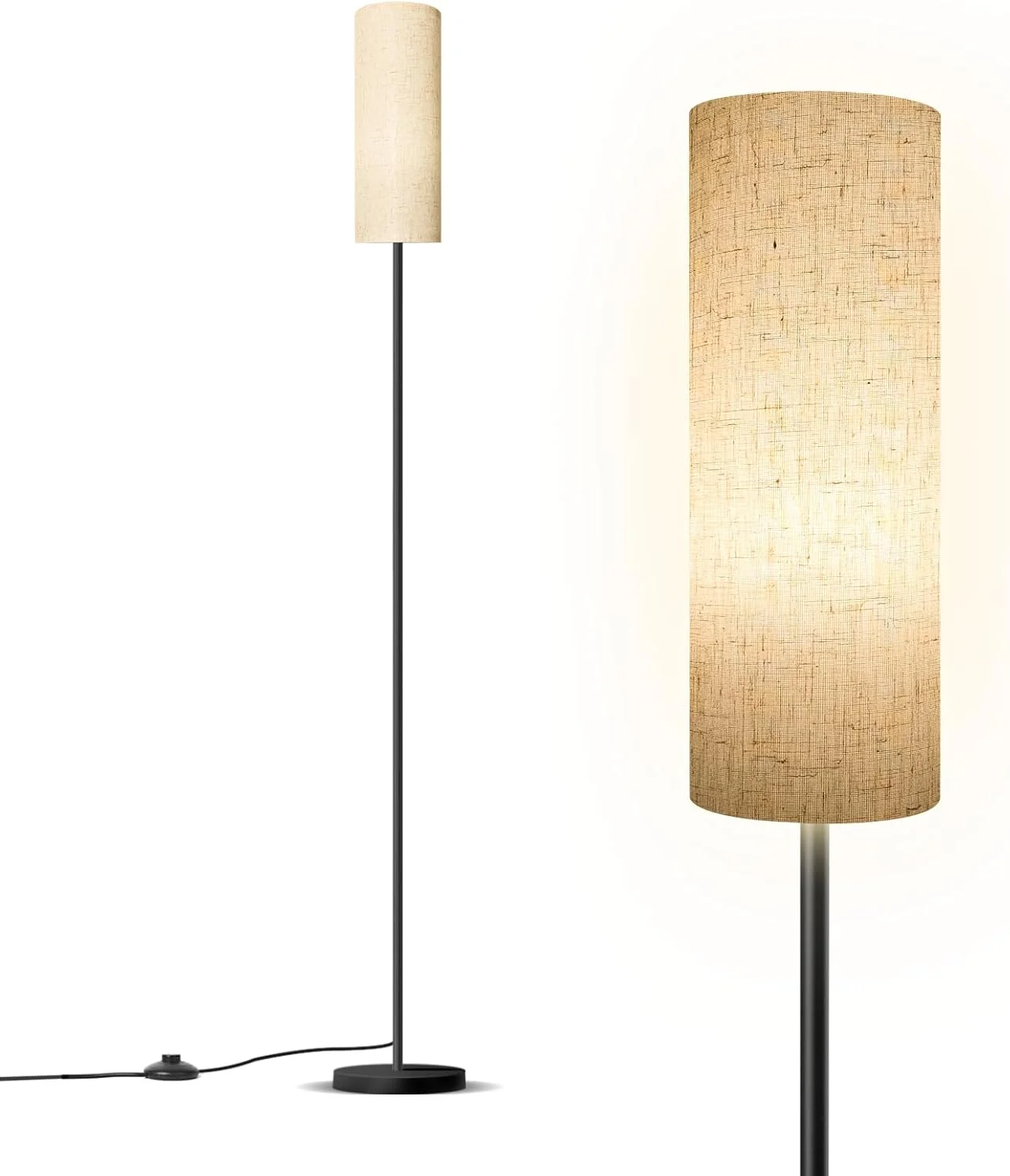 چراغ ایستاده Baytion برای اتاق نشیمن، چراغ پایه دار با کلید پایی و آباژور پارچه ای، چراغ های ایستاده زیبا با 3 دمای رنگ برای اتاق خواب، چراغ های ایستاده میله ای مشکی روشن (لامپ شامل نمی شود) چراغ ایستاده Baytion برای اتاق نشیمن، چراغ پایه دار با کلید پایی و آباژور پارچه ای، چراغ های ایستاده زیبا با 3 دمای رنگ برای اتاق خواب، چراغ های ایستاده میله ای مشکی روشن (لامپ شامل نمی شود)