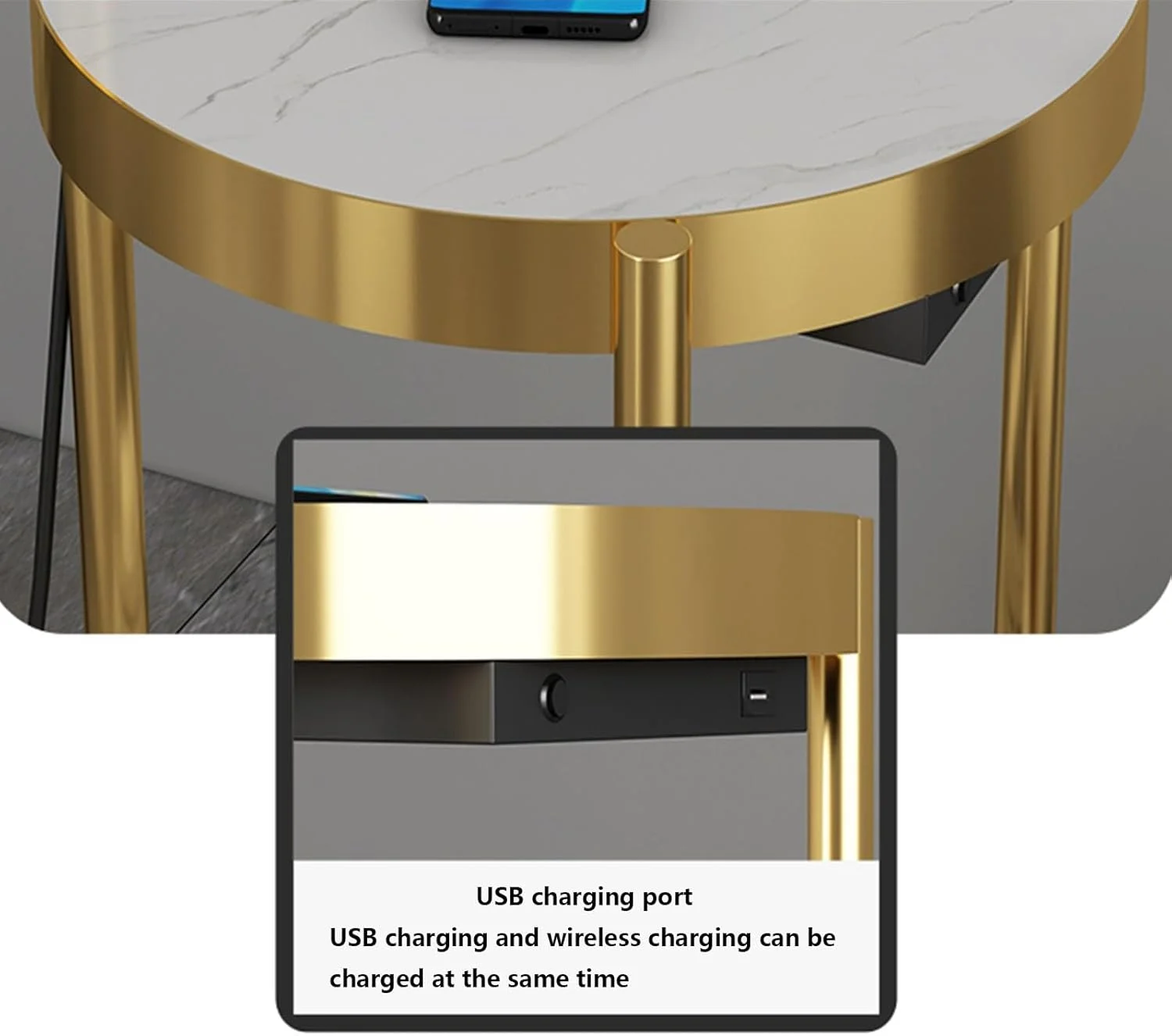 چراغ ایستاده با سر دوش و میز، میز باریک با چراغ متصل به همراه پورت های USB، میز کنار تختی روستیک با کشوهای ذخیره سازی، میز کنار تخت خواب، سفید-A چراغ ایستاده با سر دوش و میز، میز باریک با چراغ متصل به همراه پورت های USB، میز کنار تختی روستیک با کشوهای ذخیره سازی، میز کنار تخت خواب، سفید-A