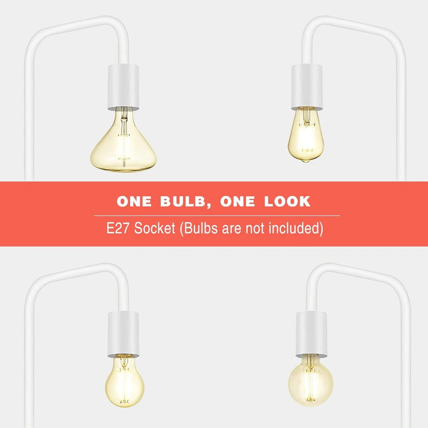 چراغ ایستاده فلزی منحنی رترو BBHome، چراغ کف مینیمالیستی با سوئیچ پایی برای اتاق خواب، اتاق نشیمن، مطالعه، دفتر کار، ارتفاع 165 سانتی متر، سرپیچ E27 (سفید) چراغ ایستاده فلزی منحنی رترو BBHome، چراغ کف مینیمالیستی با سوئیچ پایی برای اتاق خواب، اتاق نشیمن، مطالعه، دفتر کار، ارتفاع 165 سانتی متر، سرپیچ E27 (سفید)