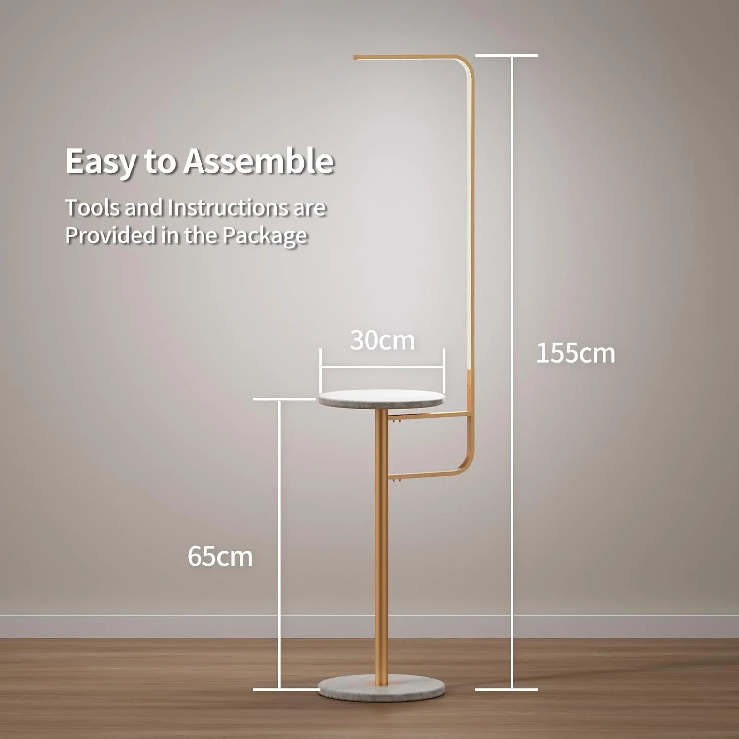 چراغ ایستاده و میز کنار مبلی بستای هوم، چراغ LED مدرن و دیمر پذیر مناسب اتاق نشیمن، اتاق خواب، مطالعه، کنار مبل، میز قهوه، چراغ خواب بلند با کنترل از راه دور - 155 سانتی متر (طلایی) چراغ ایستاده و میز کنار مبلی بستای هوم، چراغ LED مدرن و دیمر پذیر مناسب اتاق نشیمن، اتاق خواب، مطالعه، کنار مبل، میز قهوه، چراغ خواب بلند با کنترل از راه دور - 155 سانتی متر (طلایی)