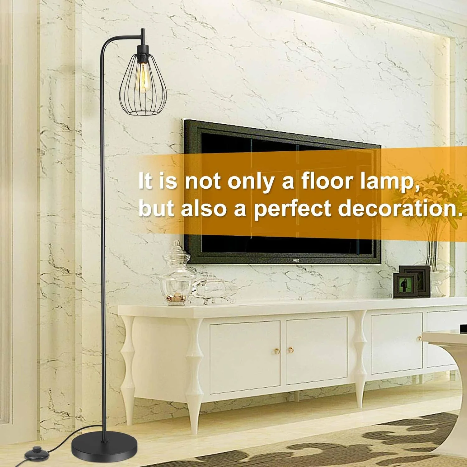 چراغ ایستاده صنعتی، چراغ پایه بلند مشکی با سر قفس قطرهای، چراغ ایستاده تمام فلزی روستیک با کلید پایی برای اتاق خواب، اتاق نشیمن، دفتر کار مزرعه چراغ ایستاده صنعتی، چراغ پایه بلند مشکی با سر قفس قطرهای، چراغ ایستاده تمام فلزی روستیک با کلید پایی برای اتاق خواب، اتاق نشیمن، دفتر کار مزرعه